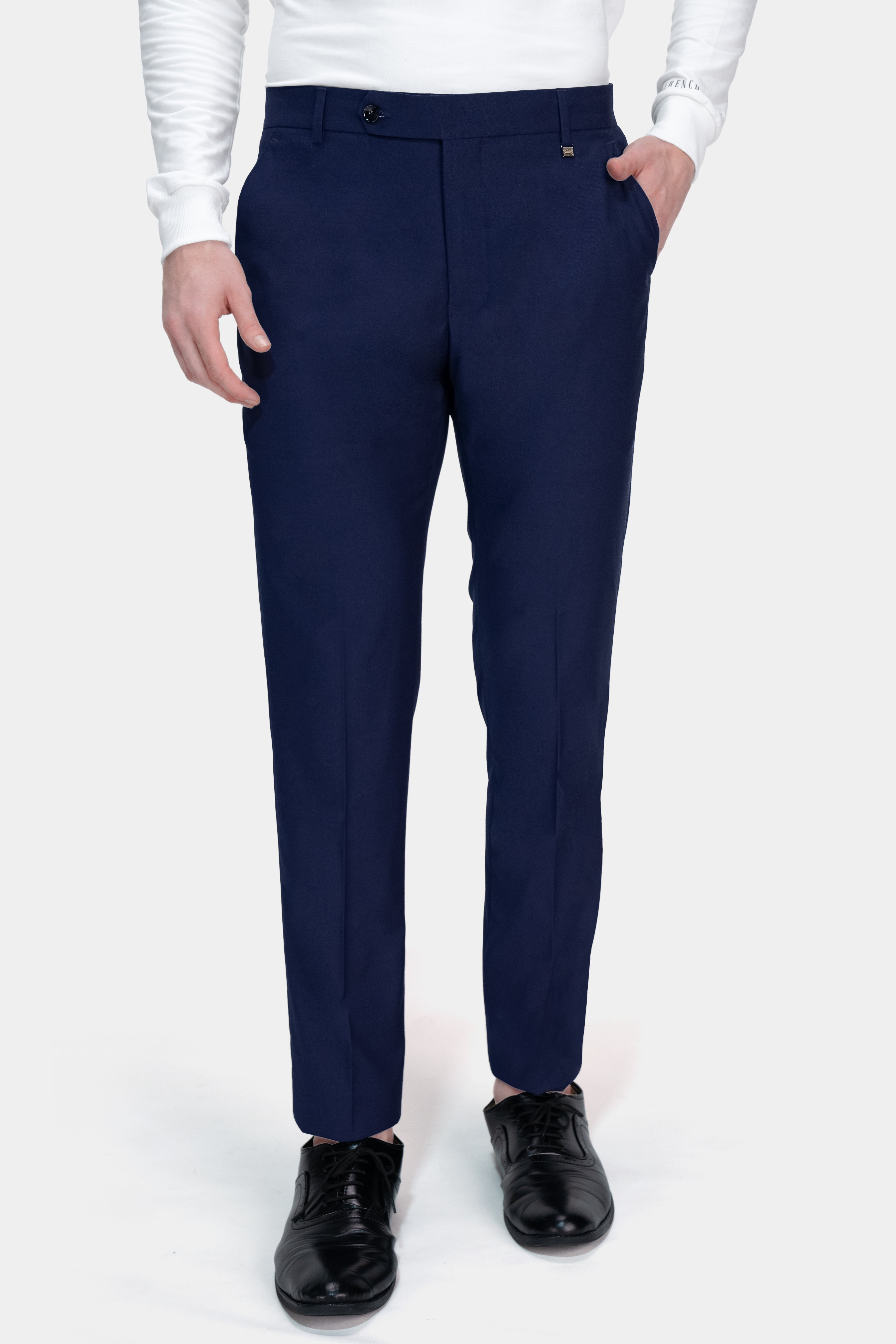 Buy CHARLIE CARLOS Men's Slim Fit Formal Trousers/Pants (Polyester Viscose  Blend,28) Men Grey at Amazon.in
