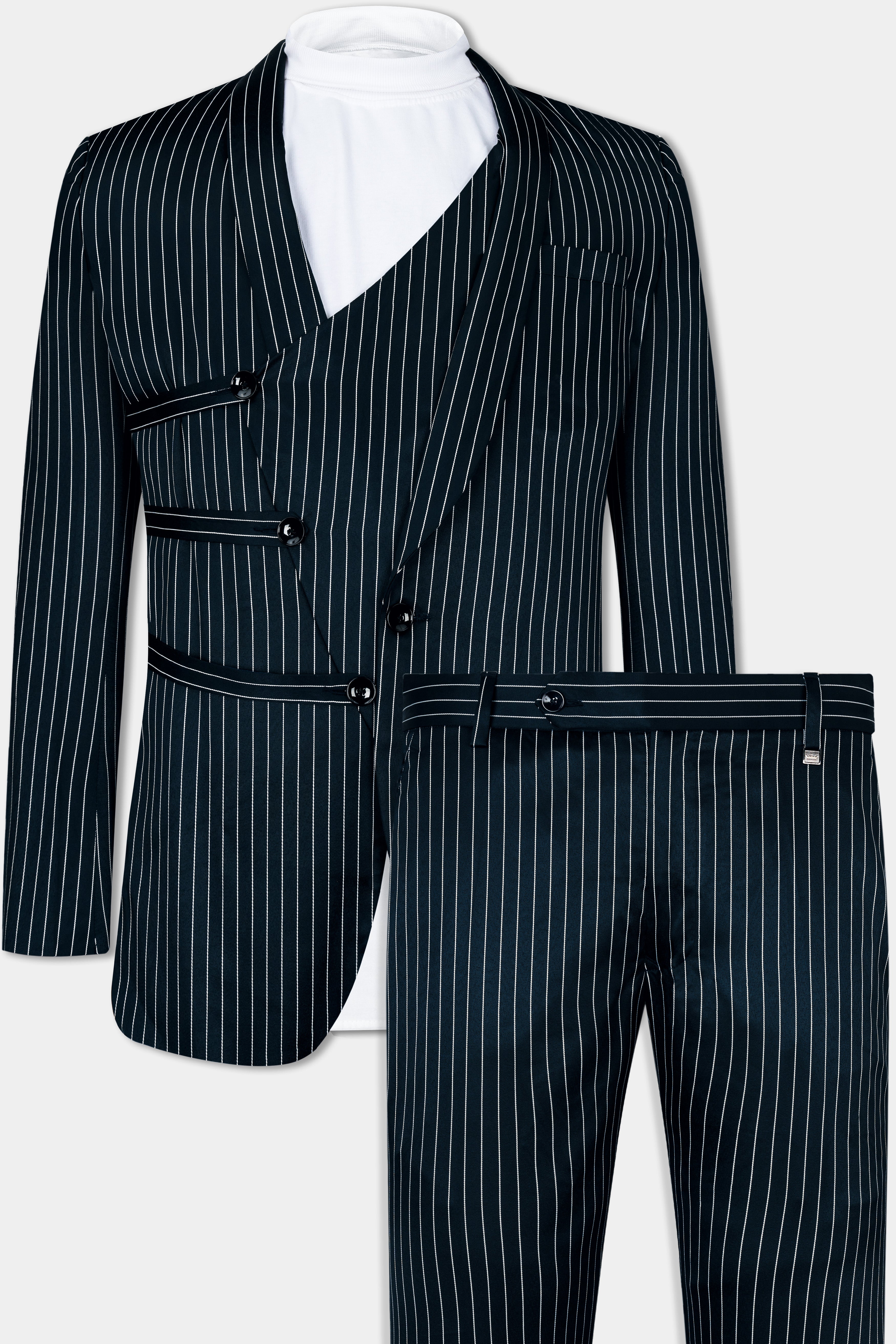 Gunmetal Blue with White Striped Premium Wool Rich Designer Suit ST2772-DB-D481-36, ST2772-DB-D481-38, ST2772-DB-D481-40, ST2772-DB-D481-42, ST2772-DB-D481-44, ST2772-DB-D481-46, ST2772-DB-D481-48, ST2772-DB-D481-50, ST2772-DB-D481-52, ST2772-DB-D481-54, ST2772-DB-D481-56, ST2772-DB-D481-58, ST2772-DB-D481-60