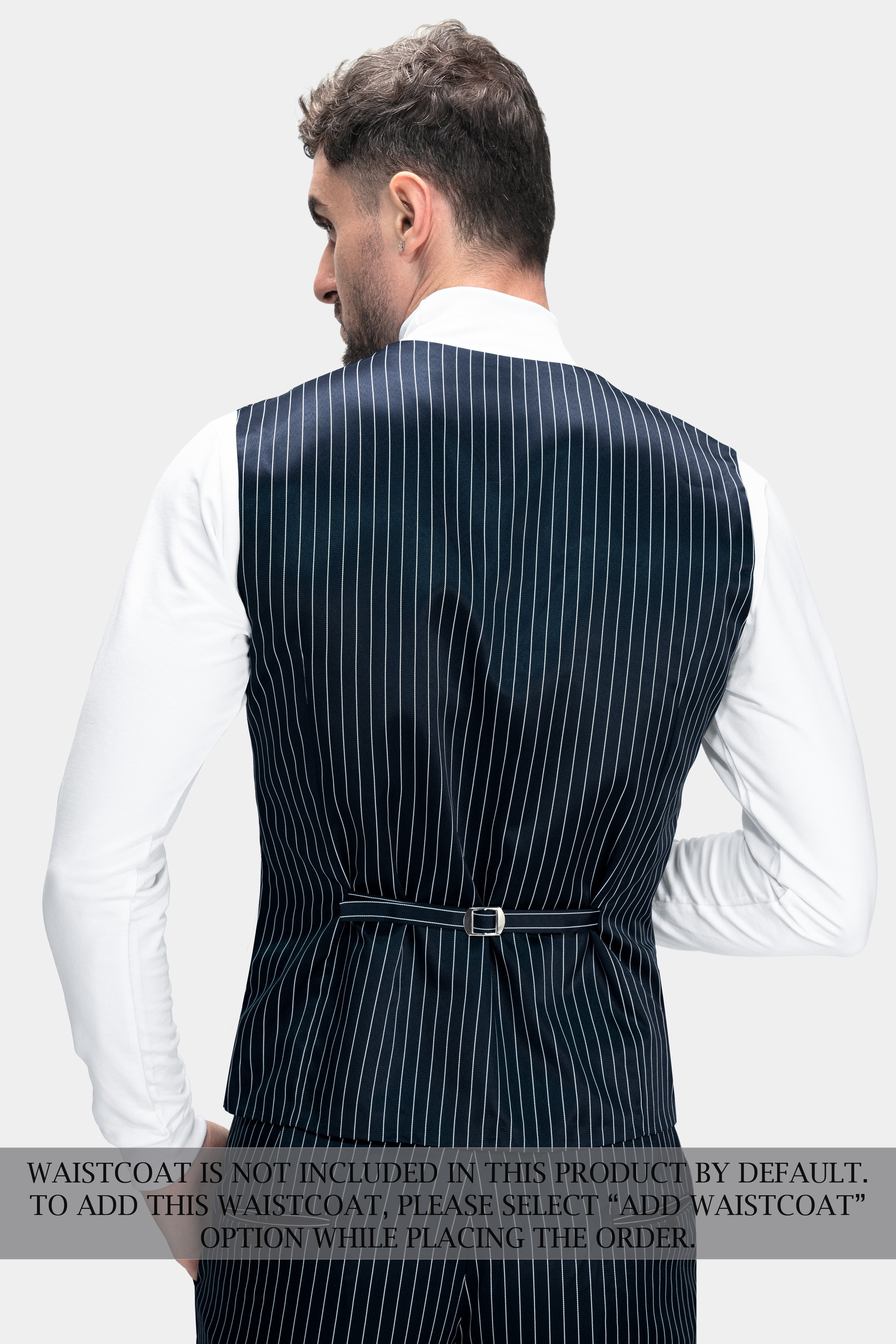 Gunmetal Blue with White Striped Premium Wool Rich Designer Suit ST2772-DB-D481-36, ST2772-DB-D481-38, ST2772-DB-D481-40, ST2772-DB-D481-42, ST2772-DB-D481-44, ST2772-DB-D481-46, ST2772-DB-D481-48, ST2772-DB-D481-50, ST2772-DB-D481-52, ST2772-DB-D481-54, ST2772-DB-D481-56, ST2772-DB-D481-58, ST2772-DB-D481-60