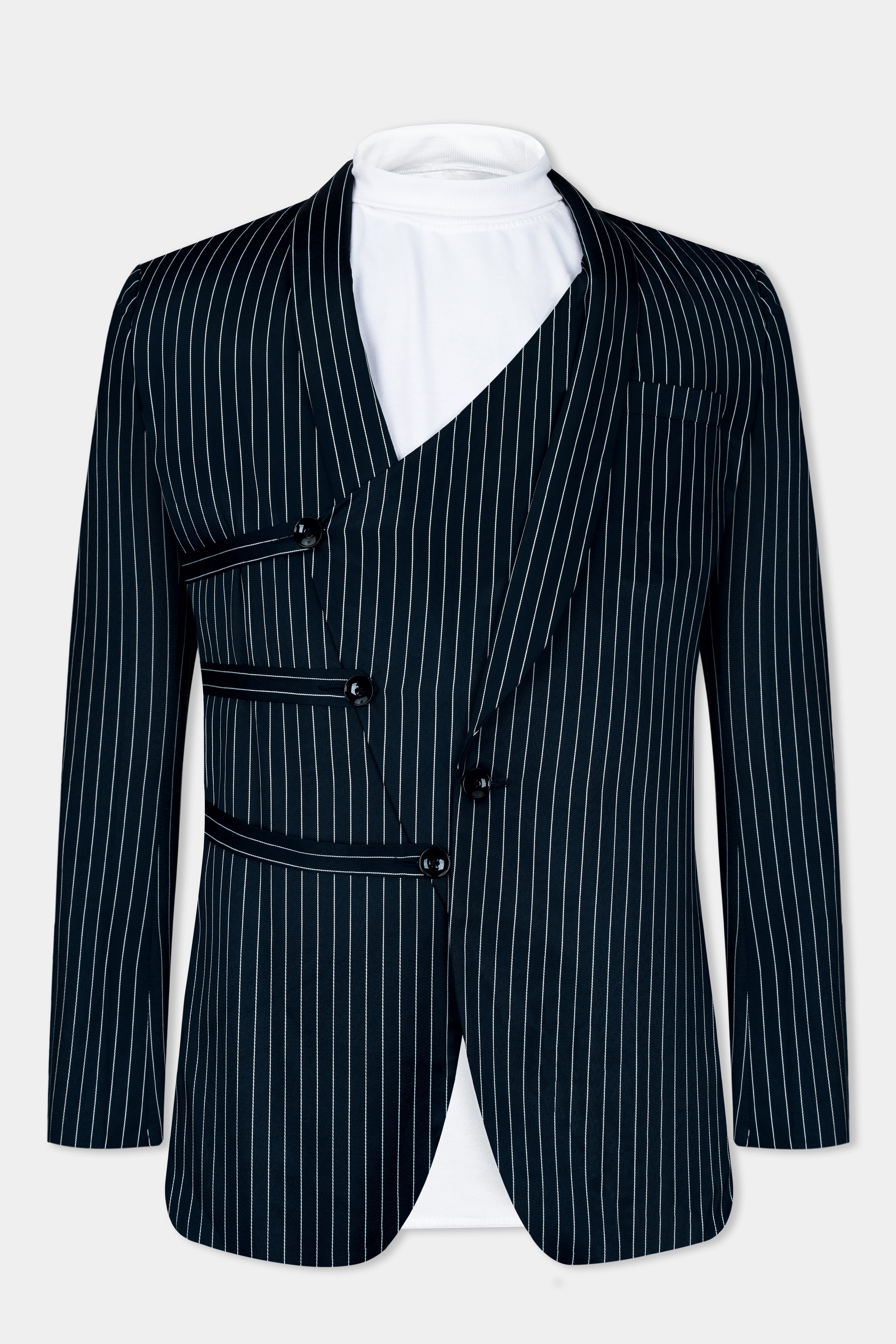 Gunmetal Blue with White Striped Premium Wool Rich Designer Suit ST2772-DB-D481-36, ST2772-DB-D481-38, ST2772-DB-D481-40, ST2772-DB-D481-42, ST2772-DB-D481-44, ST2772-DB-D481-46, ST2772-DB-D481-48, ST2772-DB-D481-50, ST2772-DB-D481-52, ST2772-DB-D481-54, ST2772-DB-D481-56, ST2772-DB-D481-58, ST2772-DB-D481-60