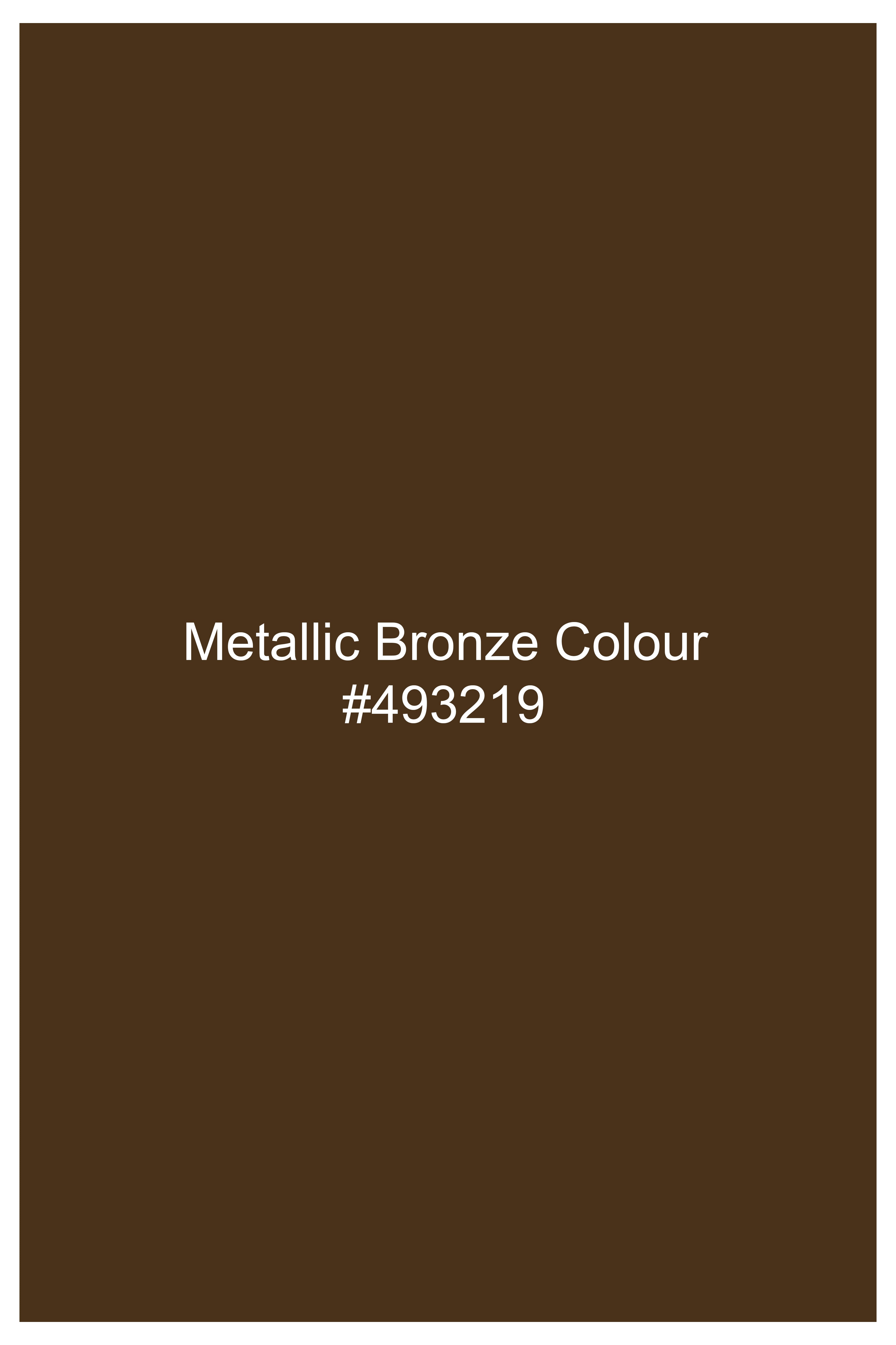 Metallic Bronze Brown Premium Cotton Cross Buttoned Bandhgala Stretchable traveler Suit ST2781-CBG-36, ST2781-CBG-38, ST2781-CBG-40, ST2781-CBG-42, ST2781-CBG-44, ST2781-CBG-46, ST2781-CBG-48, ST2781-CBG-50, ST2781-CBG-52, ST2781-CBG-54, ST2781-CBG-56, ST2781-CBG-58, ST2781-CBG-60