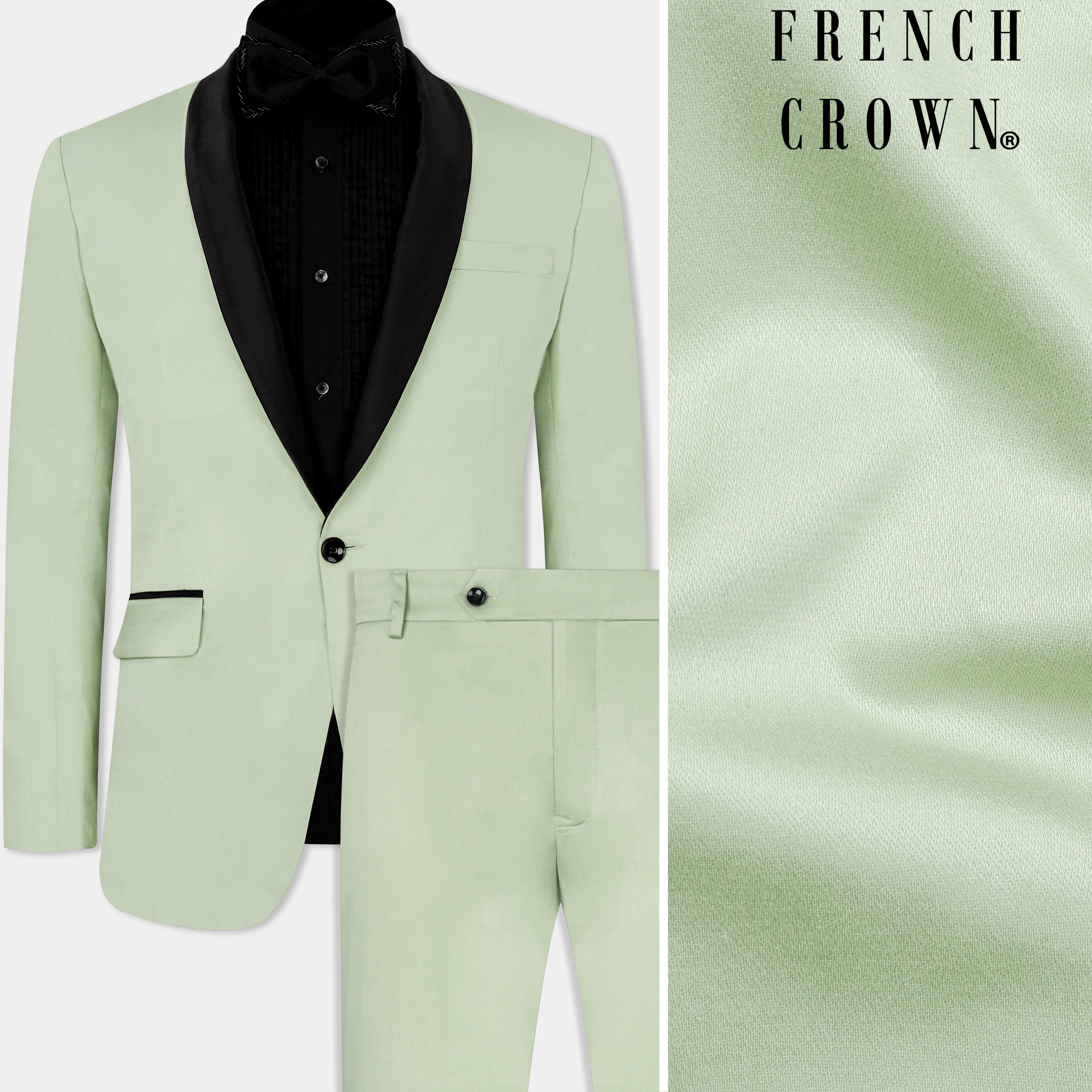 Stitch & Tie Green Stretch Suit Separates Wedding Tuxedo