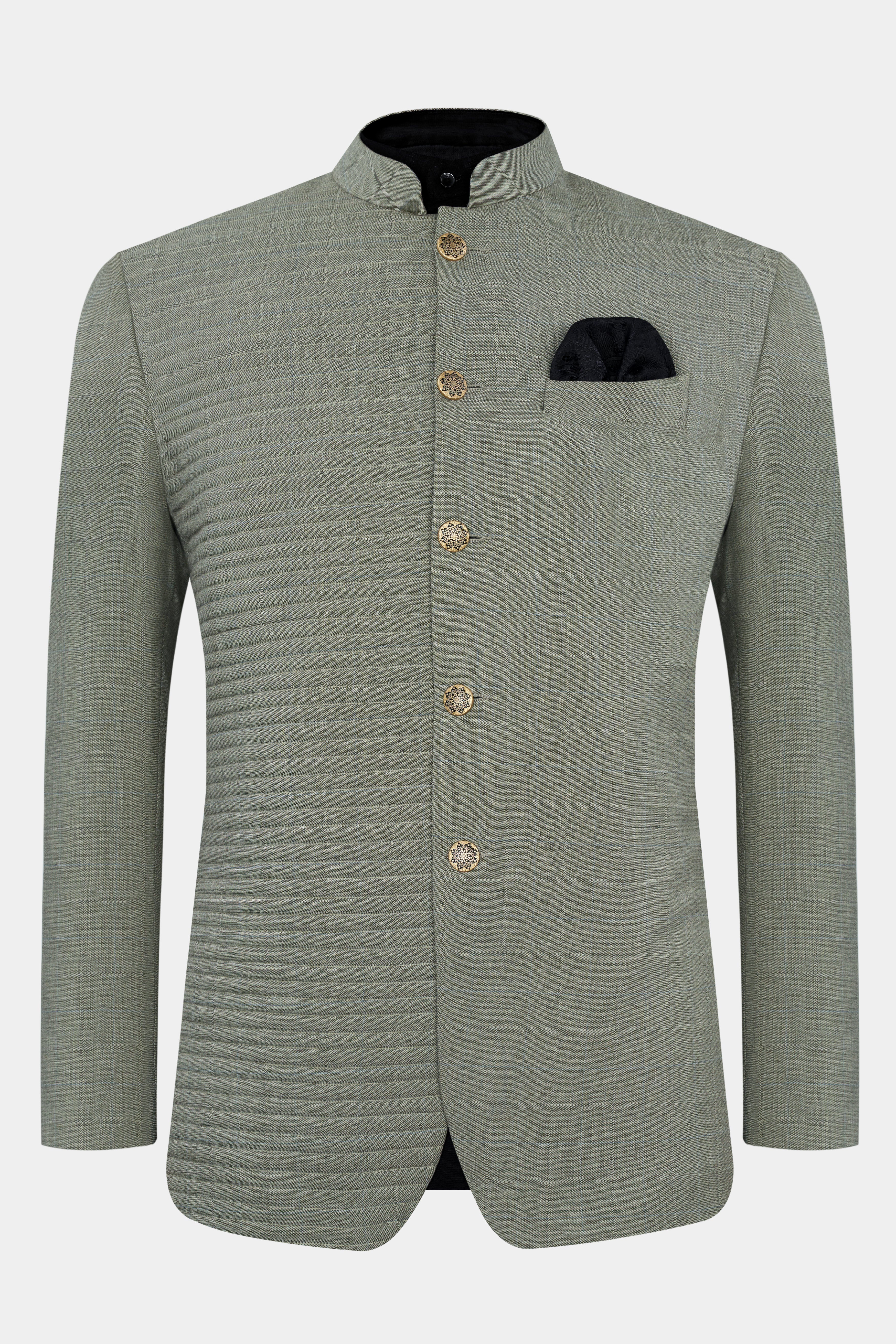 Davys Gray with Horizontal Stitches Wool Rich Designer Bandhgala Stretchable traveler Suit ST2813-BG-D168-36, ST2813-BG-D168-38, ST2813-BG-D168-40, ST2813-BG-D168-42, ST2813-BG-D168-44, ST2813-BG-D168-46, ST2813-BG-D168-48, ST2813-BG-D168-50, ST2813-BG-D168-52, ST2813-BG-D168-54, ST2813-BG-D168-56, ST2813-BG-D168-58, ST2813-BG-D168-60