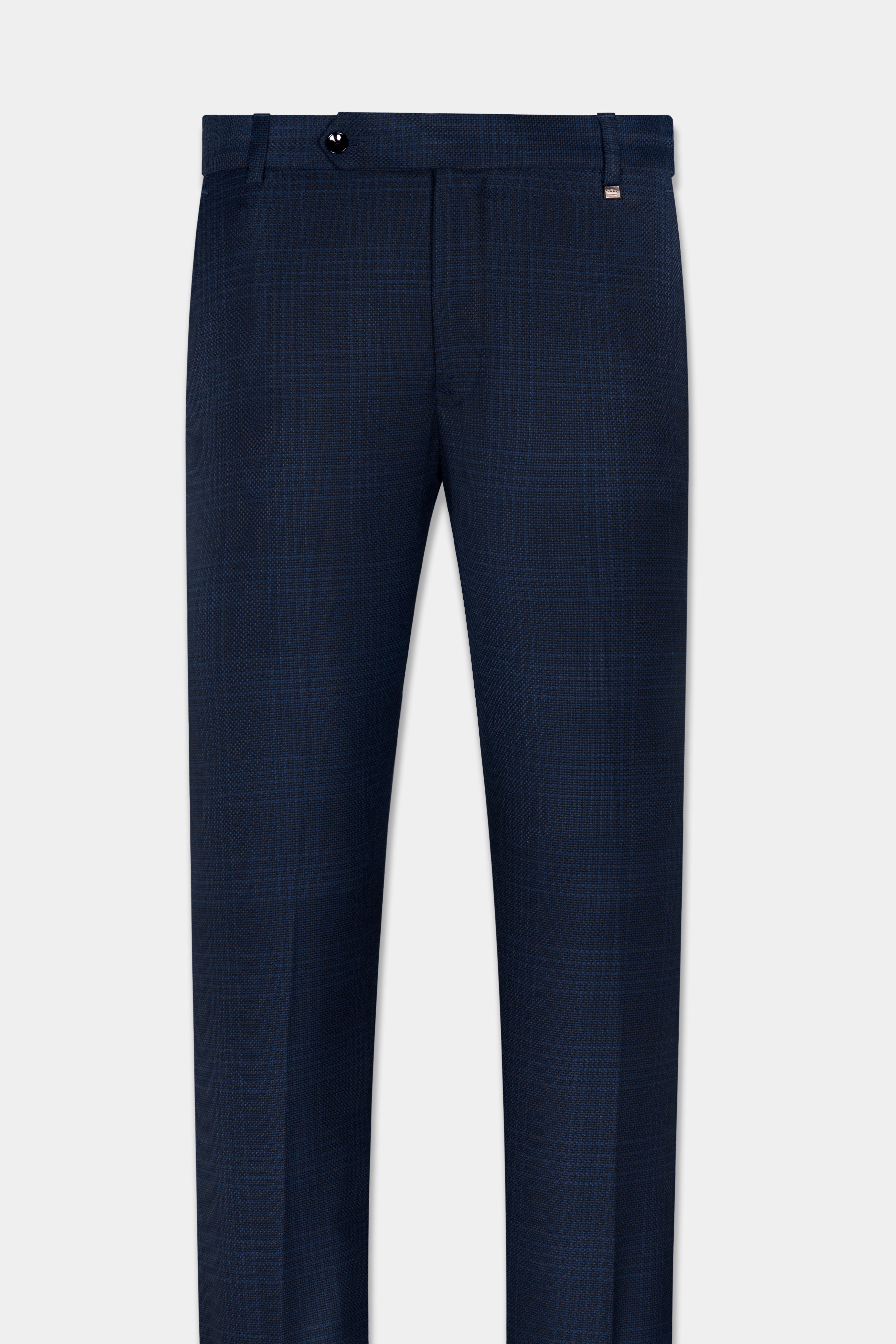 Prussian Blue Subtle Checkered Cross Buttoned Bandhgala Wool Rich Suit ST2816-CBG3-36, ST2816-CBG3-38, ST2816-CBG3-40, ST2816-CBG3-42, ST2816-CBG3-44, ST2816-CBG3-46, ST2816-CBG3-48, ST2816-CBG3-50, ST2816-CBG3-52, ST2816-CBG3-54, ST2816-CBG3-56, ST2816-CBG3-58, ST2816-CBG3-60