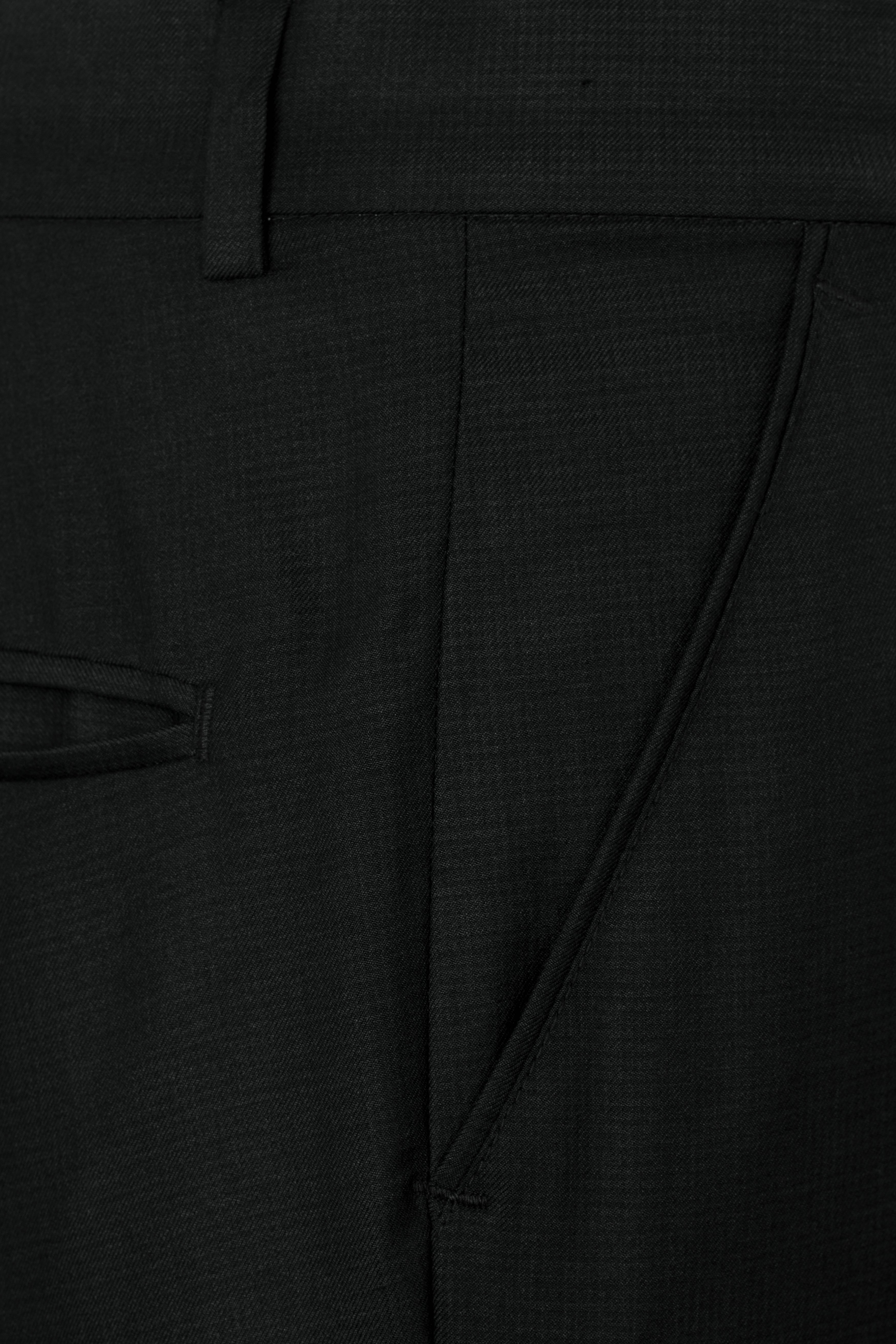 Jade Black Wool Rich Bandhgala Suit ST2818-BG-36, ST2818-BG-38, ST2818-BG-40, ST2818-BG-42, ST2818-BG-44, ST2818-BG-46, ST2818-BG-48, ST2818-BG-50, ST2818-BG-52, ST2818-BG-54, ST2818-BG-56, ST2818-BG-58, ST2818-BG-60