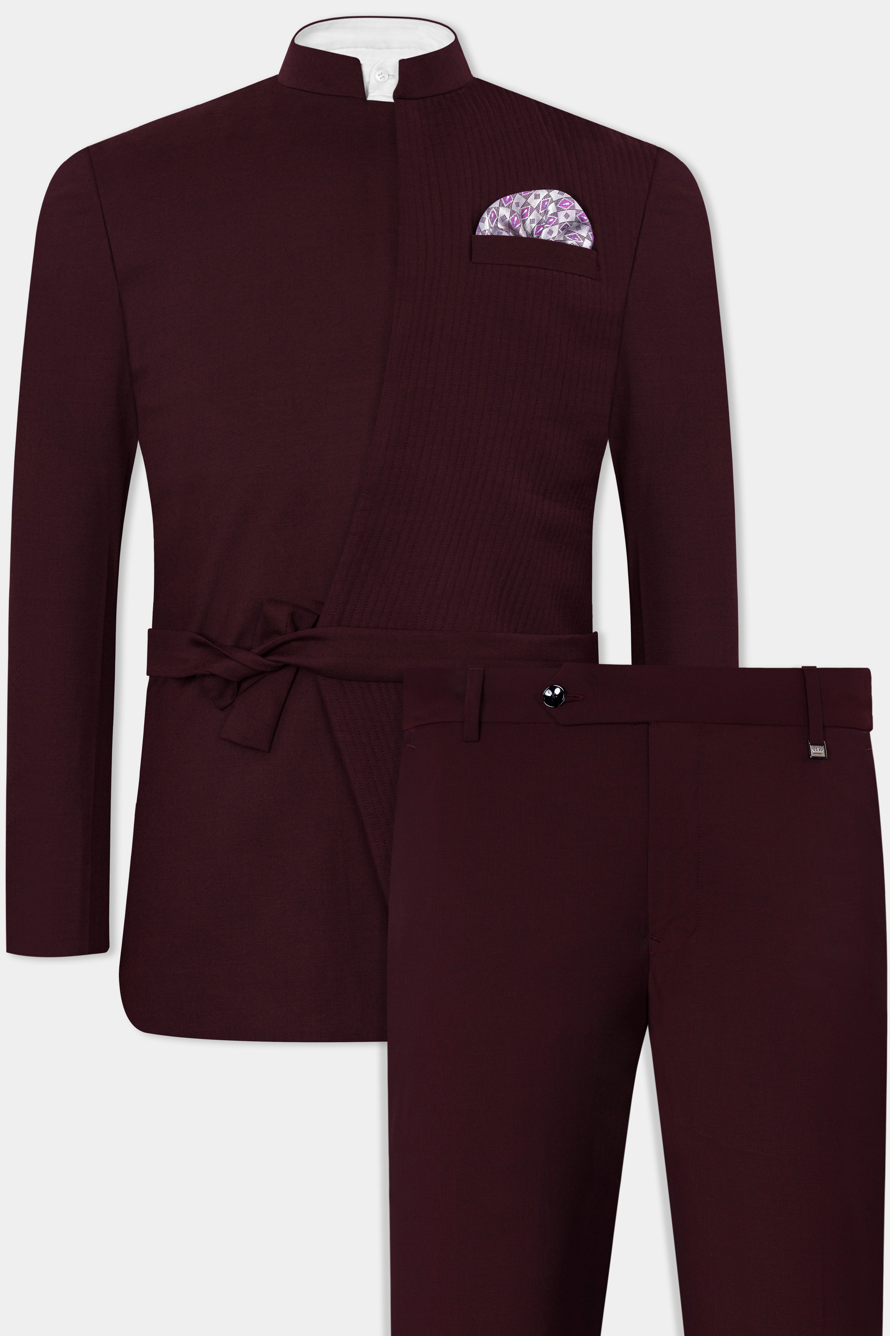 Burgundy Havana Suit in Pure Linen | SUITSUPPLY US