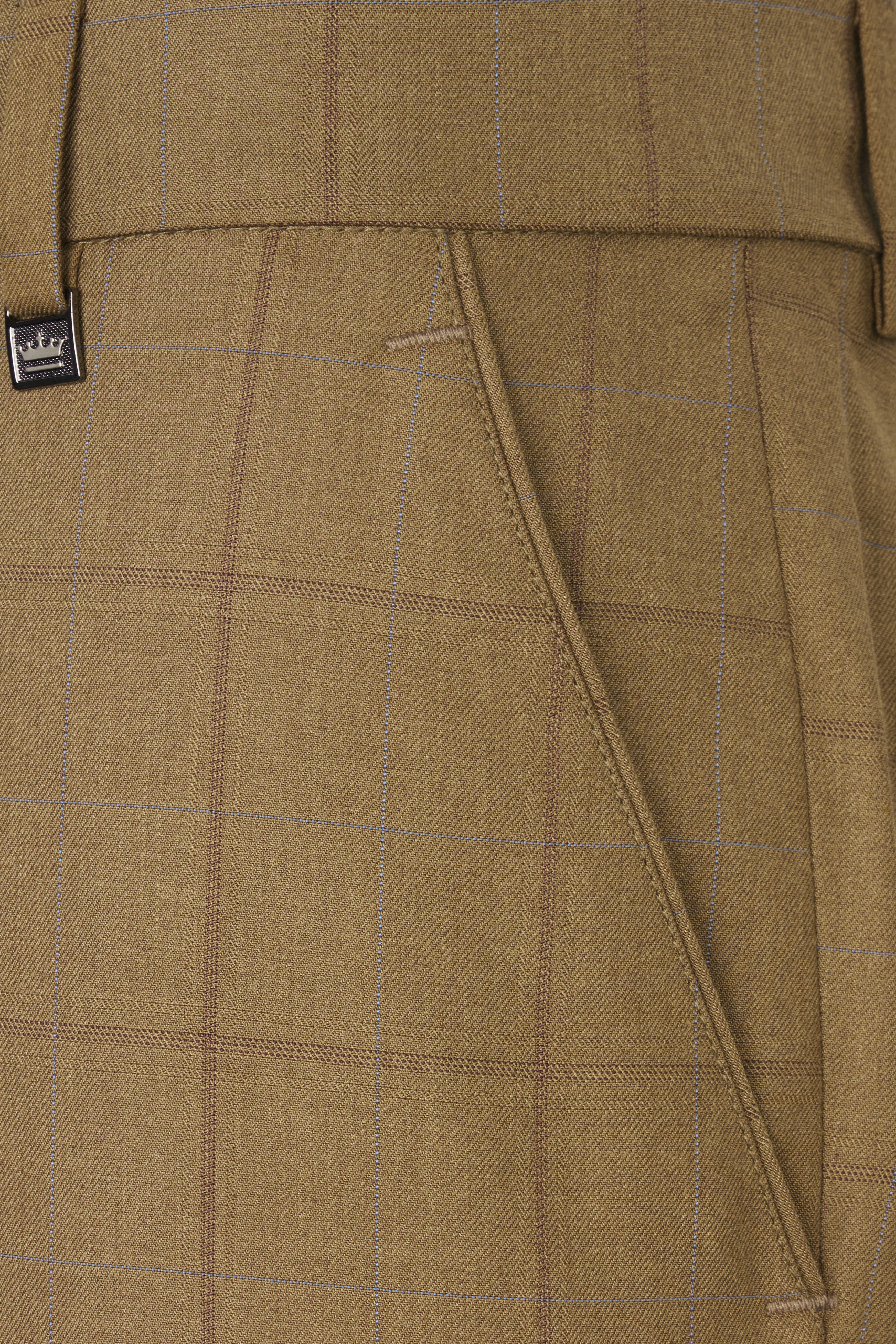 Barley Brown Windowpane Wool Rich Designer Suit ST2834-D330-36, ST2834-D330-38, ST2834-D330-40, ST2834-D330-42, ST2834-D330-44, ST2834-D330-46, ST2834-D330-48, ST2834-D330-50, ST2834-D330-52, ST2834-D330-54, ST2834-D330-56, ST2834-D330-58, ST2834-D330-60