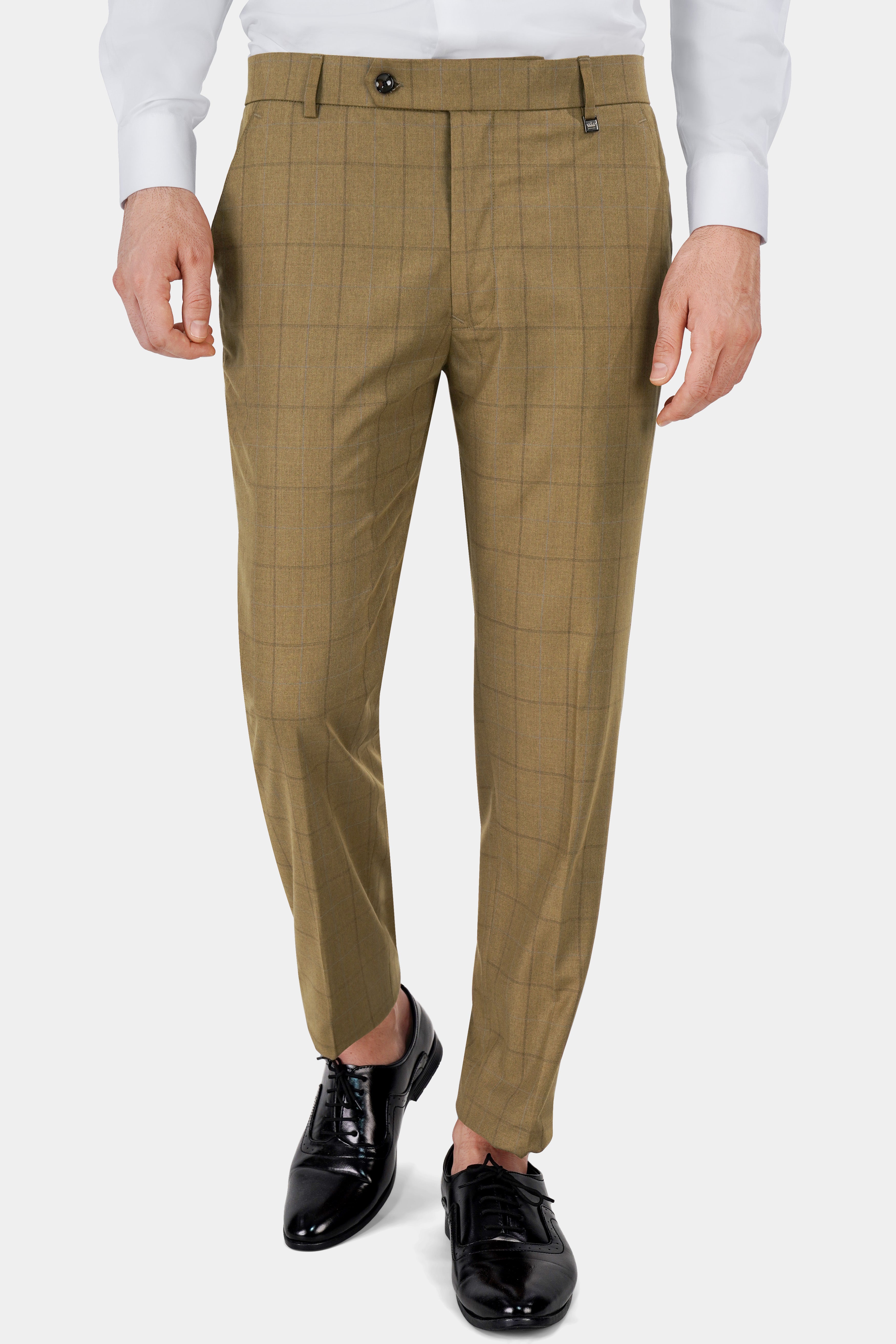 Barley Brown Windowpane Wool Rich Designer Suit ST2834-D330-36, ST2834-D330-38, ST2834-D330-40, ST2834-D330-42, ST2834-D330-44, ST2834-D330-46, ST2834-D330-48, ST2834-D330-50, ST2834-D330-52, ST2834-D330-54, ST2834-D330-56, ST2834-D330-58, ST2834-D330-60