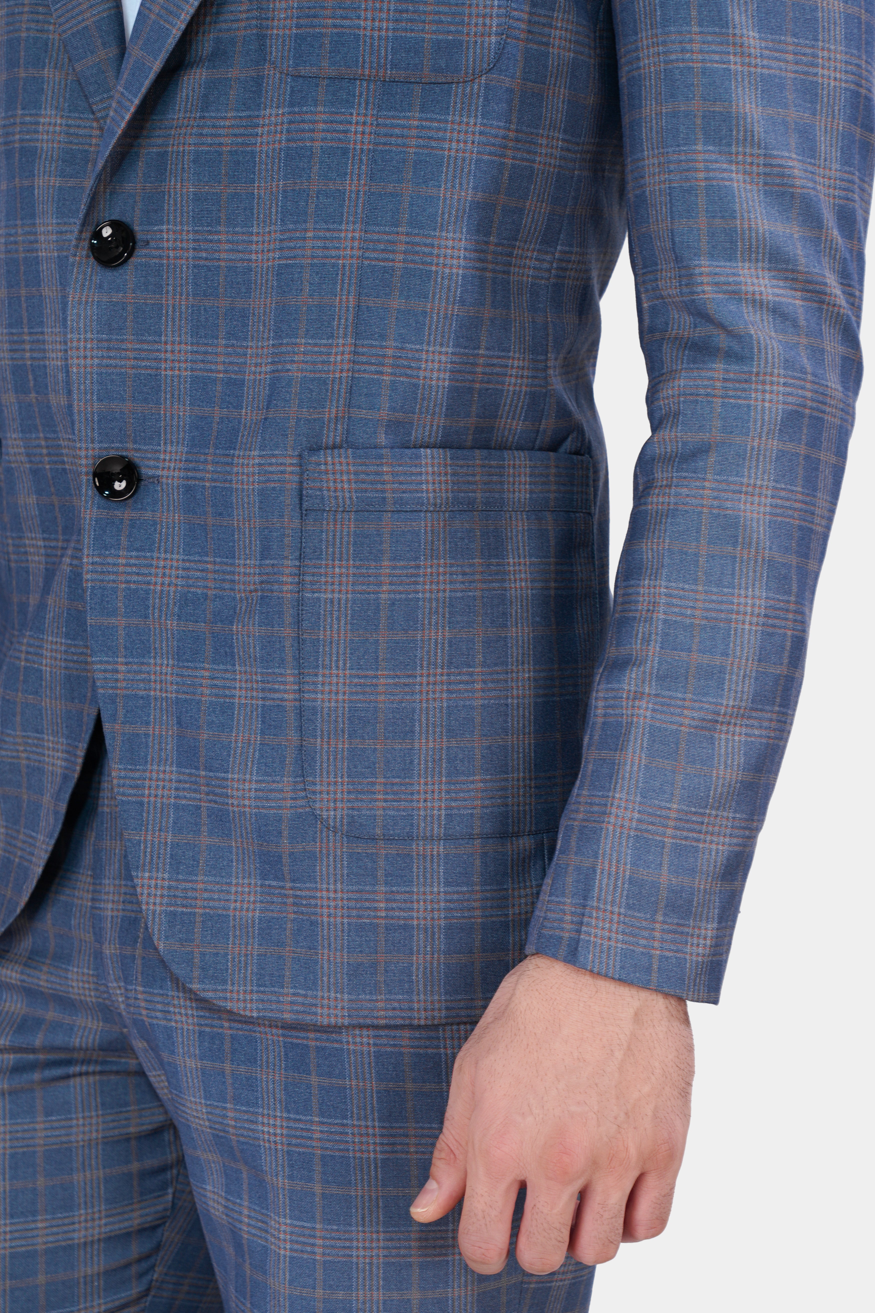 Alaskan Blue and Nevada Brown Plaid Wool Rich Designer Suit ST2837-SB-PP-D388-36, ST2837-SB-PP-D388-38, ST2837-SB-PP-D388-40, ST2837-SB-PP-D388-42, ST2837-SB-PP-D388-44, ST2837-SB-PP-D388-46, ST2837-SB-PP-D388-48, ST2837-SB-PP-D388-50, ST2837-SB-PP-D388-52, ST2837-SB-PP-D388-54, ST2837-SB-PP-D388-56, ST2837-SB-PP-D388-58, ST2837-SB-PP-D388-60