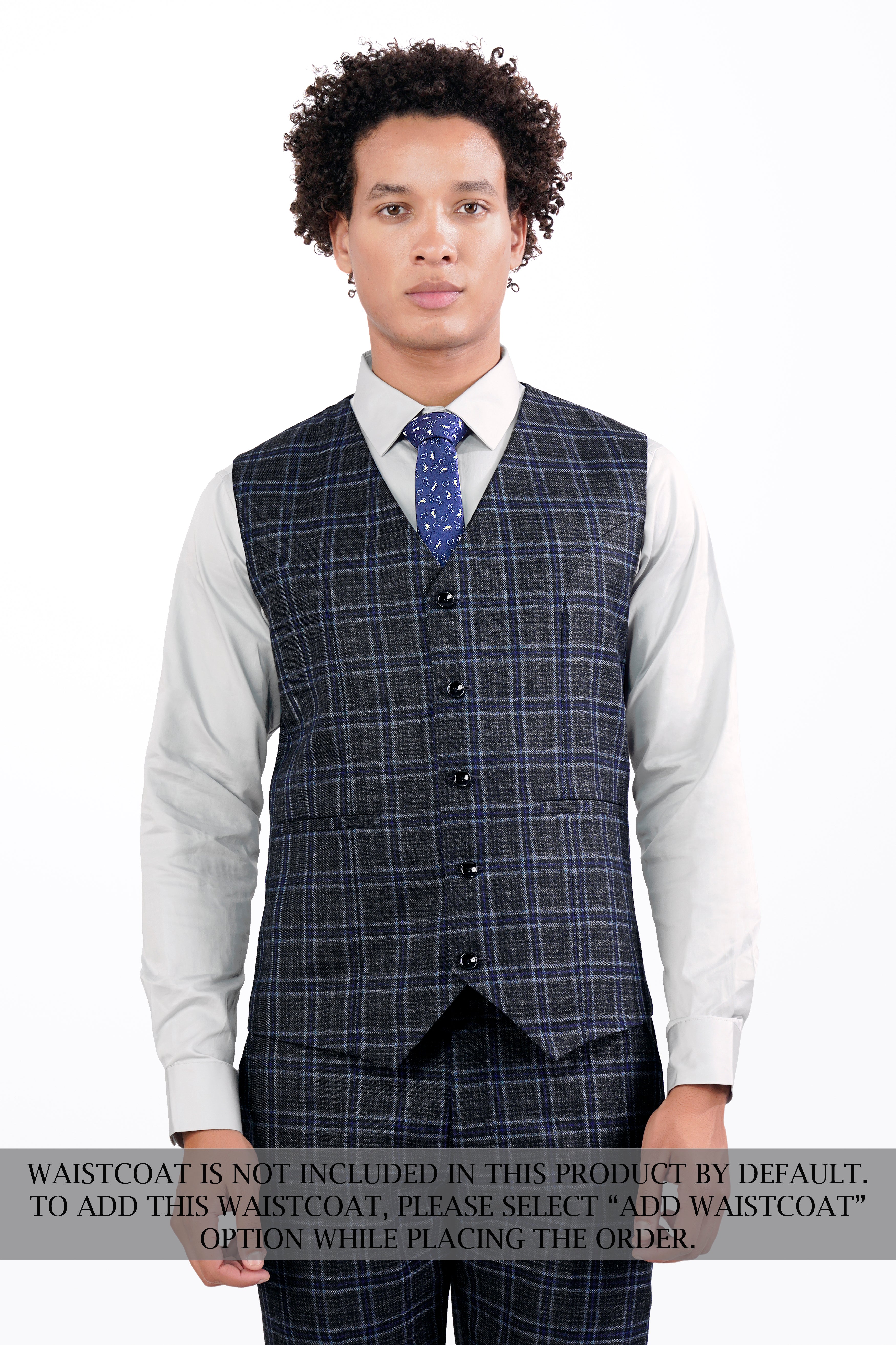 Bleached Black and Marine Blue Plaid Double Breasted Tweed Suit ST2907-DB-36, ST2907-DB-38, ST2907-DB-40, ST2907-DB-42, ST2907-DB-44, ST2907-DB-46, ST2907-DB-48, ST2907-DB-50, ST2907-DB-52, ST2907-DB-54, ST2907-DB-56, ST2907-DB-58, ST2907-DB-60