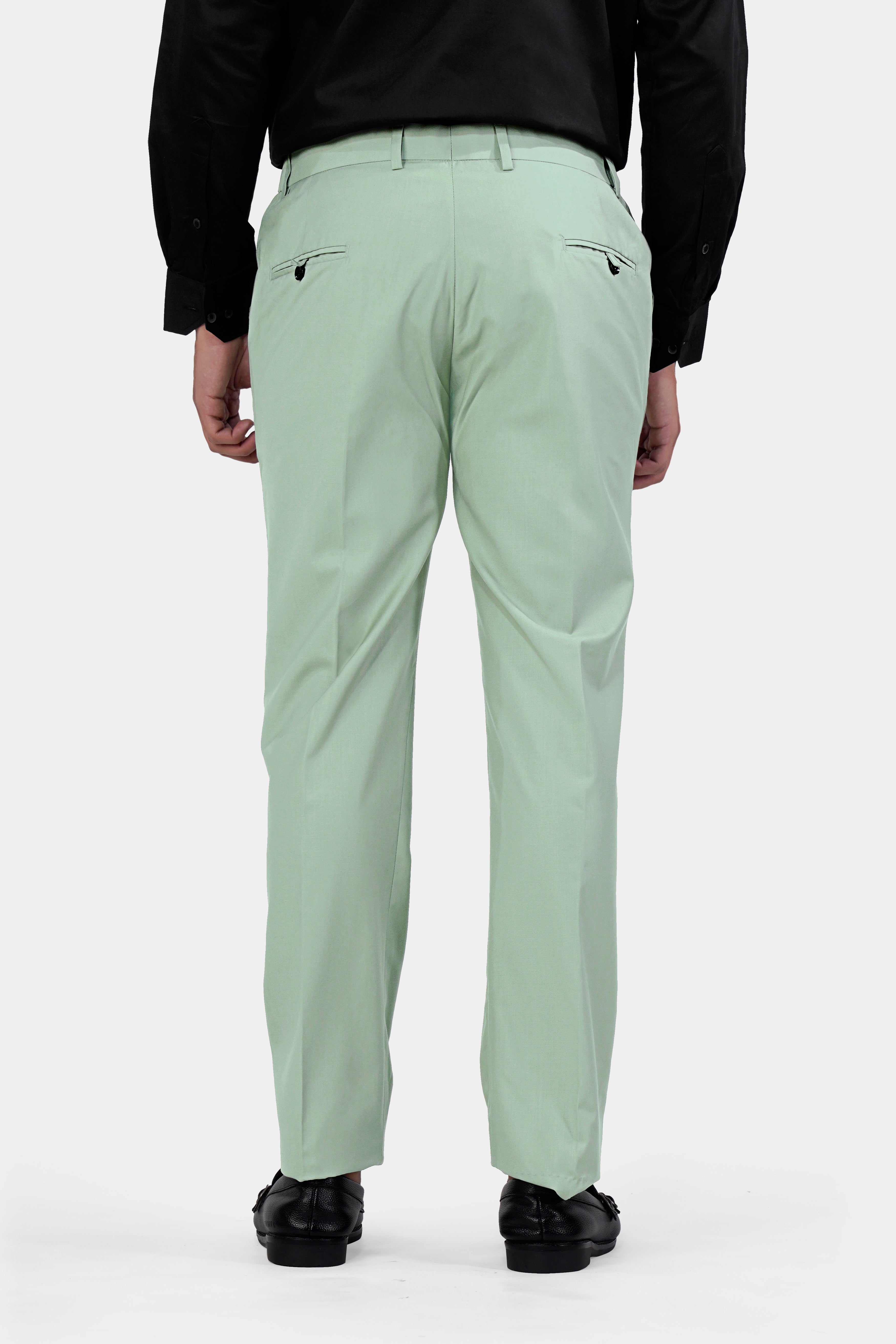 Xanadu Green and Twine Brown Textured Premium Wool Blend Tuxedo