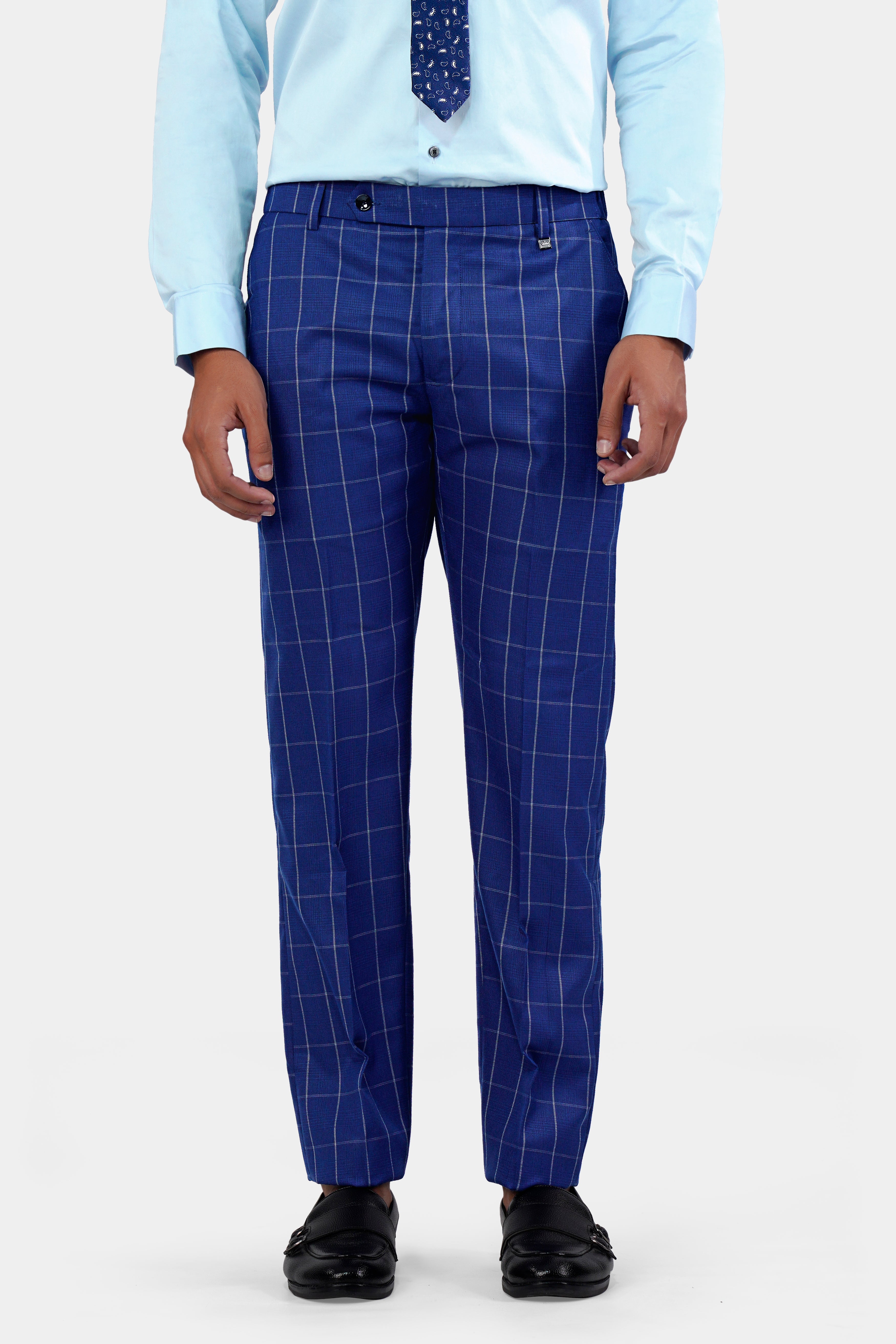 Lapis Blue Windowpane Wool Rich Double Breasted Suit ST2940-DB-36, ST2940-DB-38, ST2940-DB-40, ST2940-DB-42, ST2940-DB-44, ST2940-DB-46, ST2940-DB-48, ST2940-DB-50, ST2940-DB-52, ST2940-DB-54, ST2940-DB-56, ST2940-DB-58, ST2940-DB-60