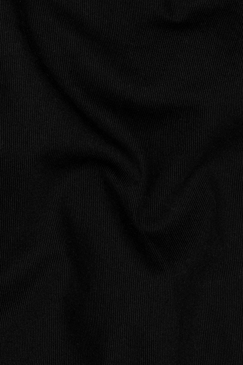 Cobalt Blue Double Breasted Corduroy Premium Cotton Suit
