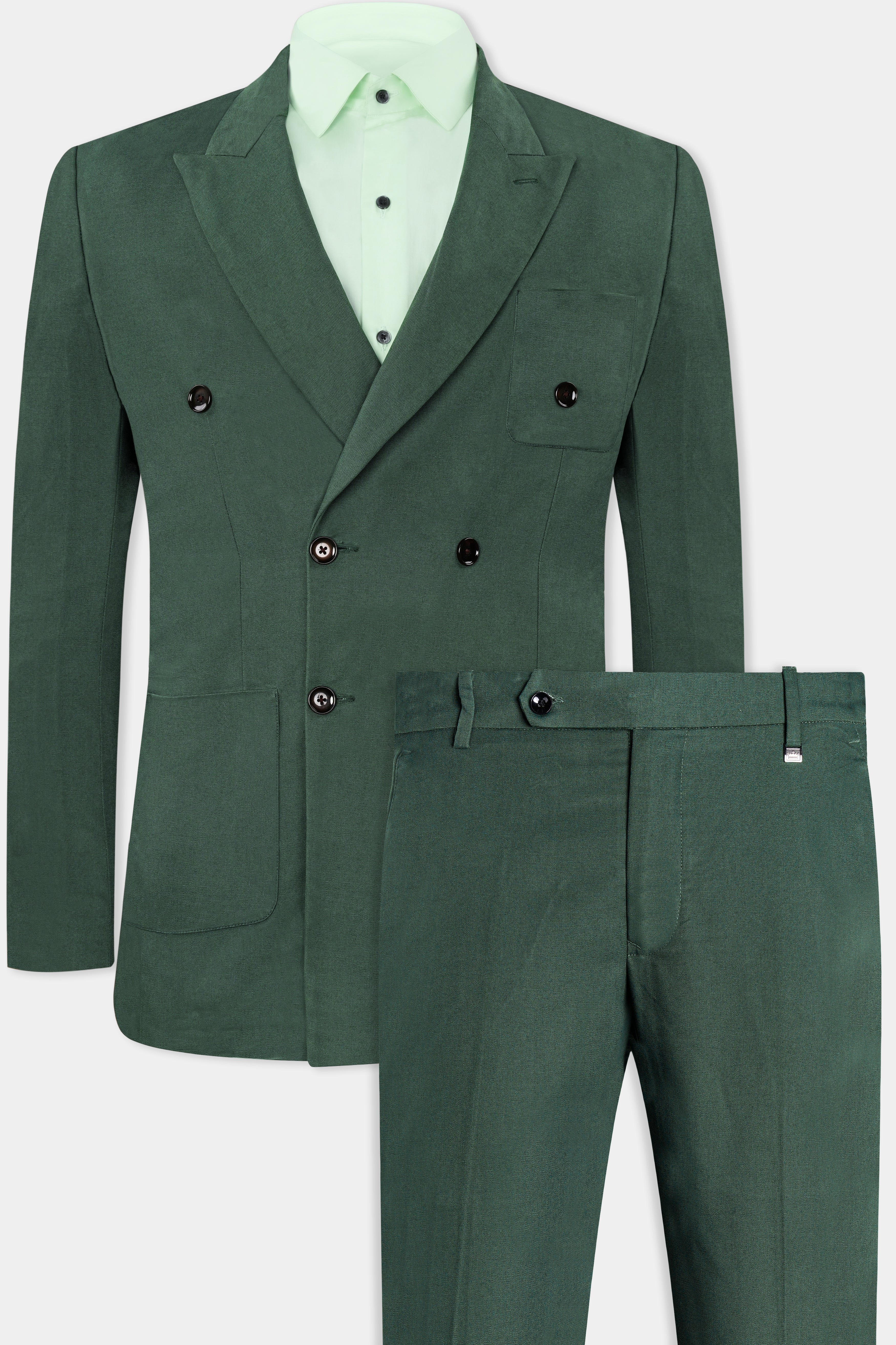 Fern Green Premium Cotton Double Breasted Suit ST2970-DB-PP-36, ST2970-DB-PP-38, ST2970-DB-PP-40, ST2970-DB-PP-42, ST2970-DB-PP-44, ST2970-DB-PP-46, ST2970-DB-PP-48, ST2970-DB-PP-50, ST2970-DB-PP-52, ST2970-DB-PP-54, ST2970-DB-PP-56, ST2970-DB-PP-58, ST2970-DB-PP-60