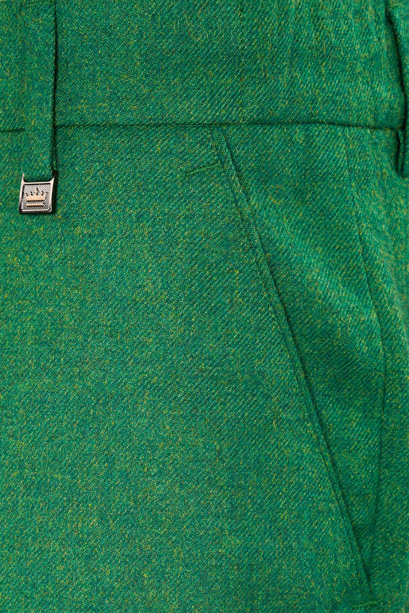Napier Green Tweed Double Breasted Suit