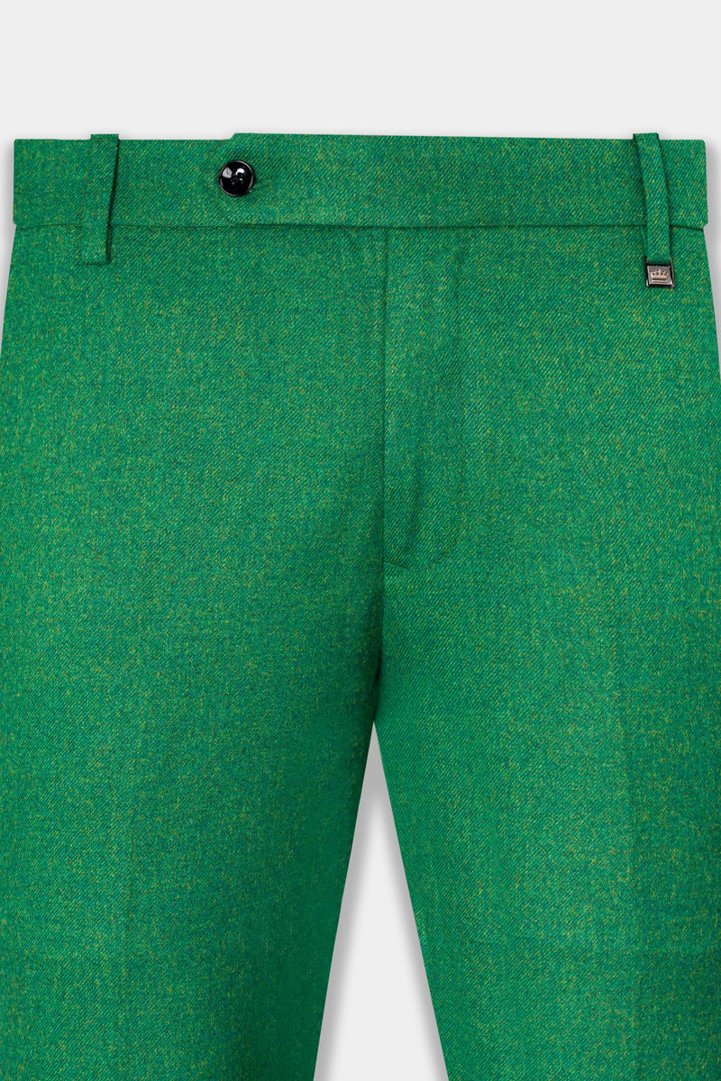 Napier Green Tweed Double Breasted Suit
