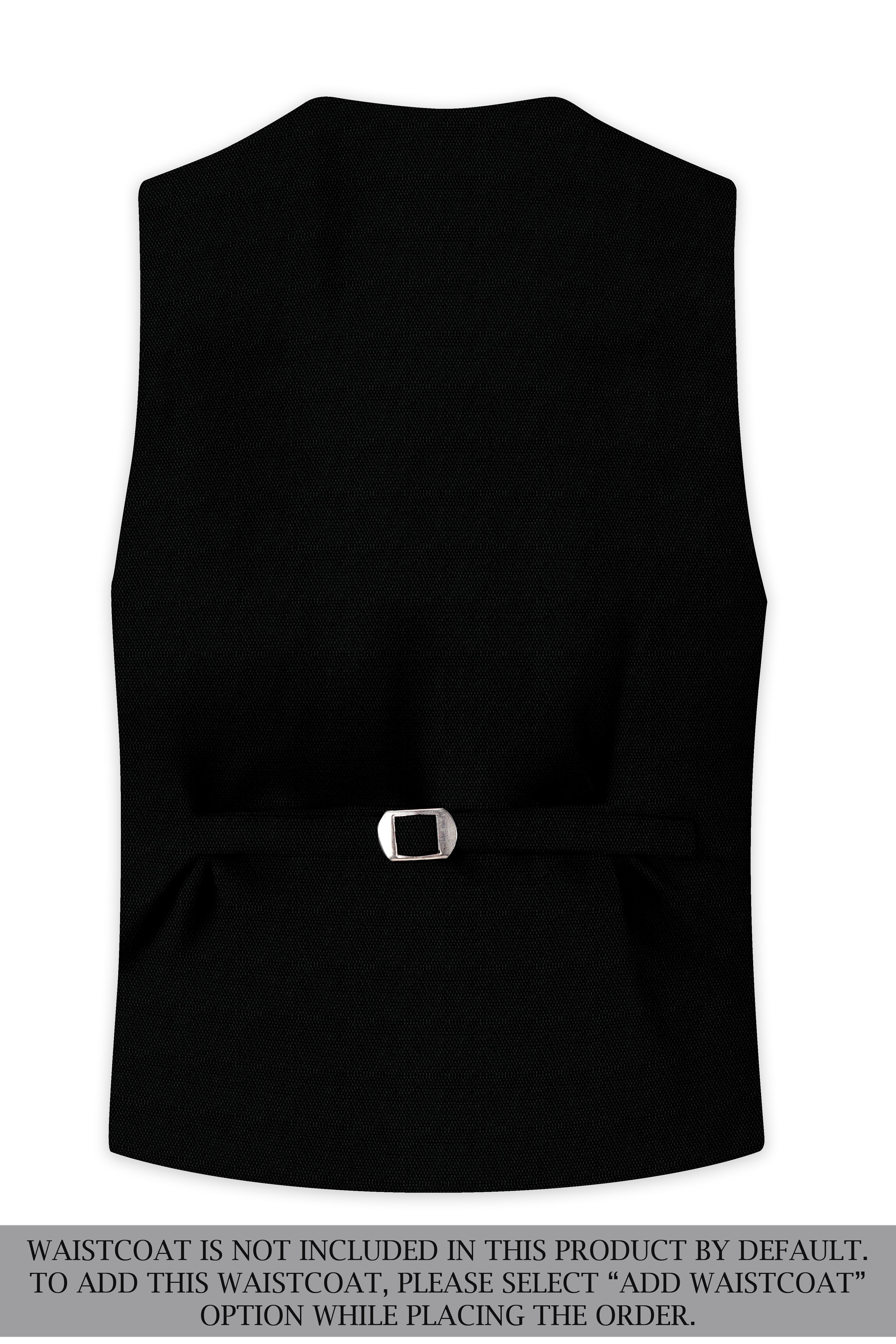 Jade Black Wool Rich Single Breasted Suit