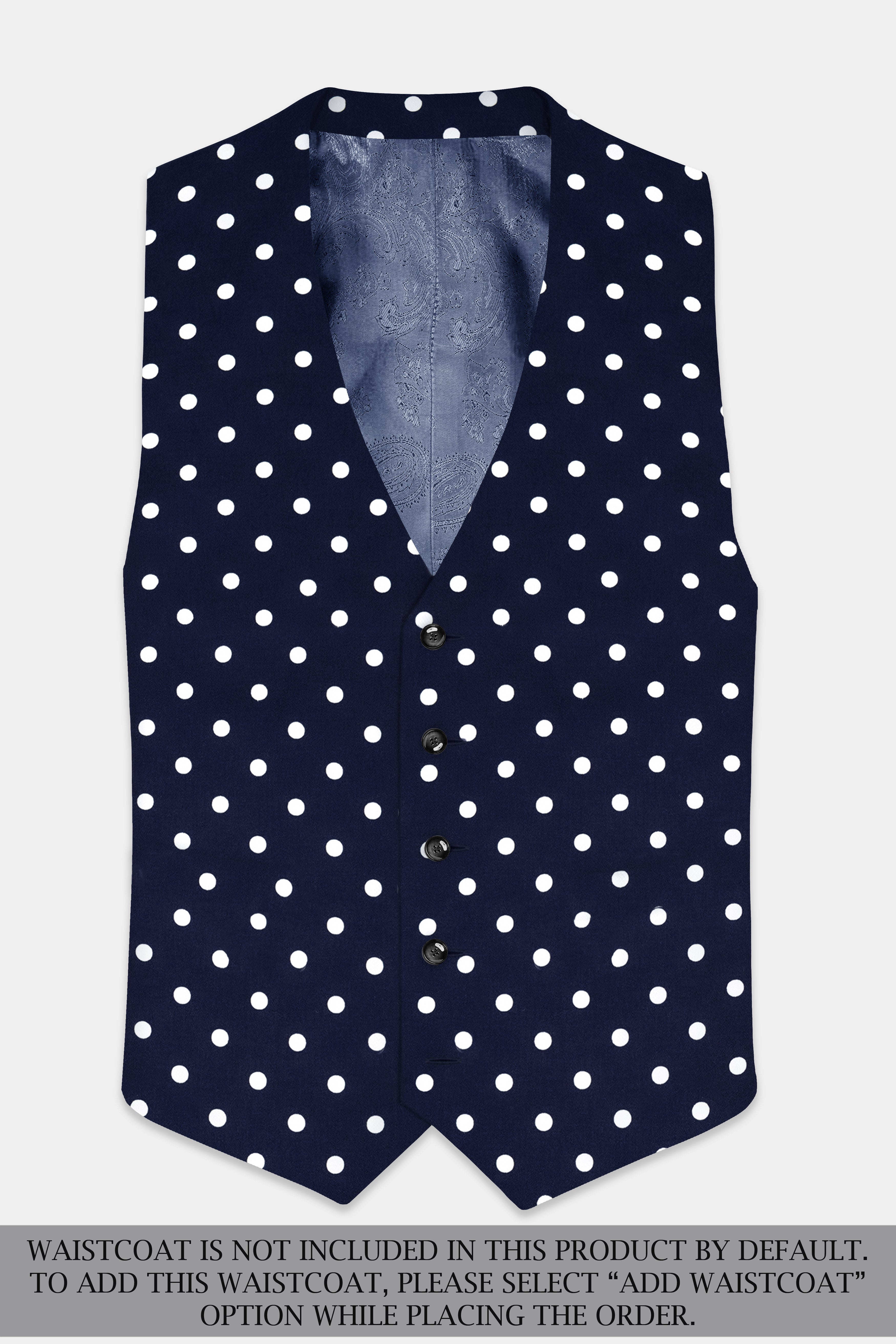 Nile Blue Polka Dotted Premium Cotton Suit