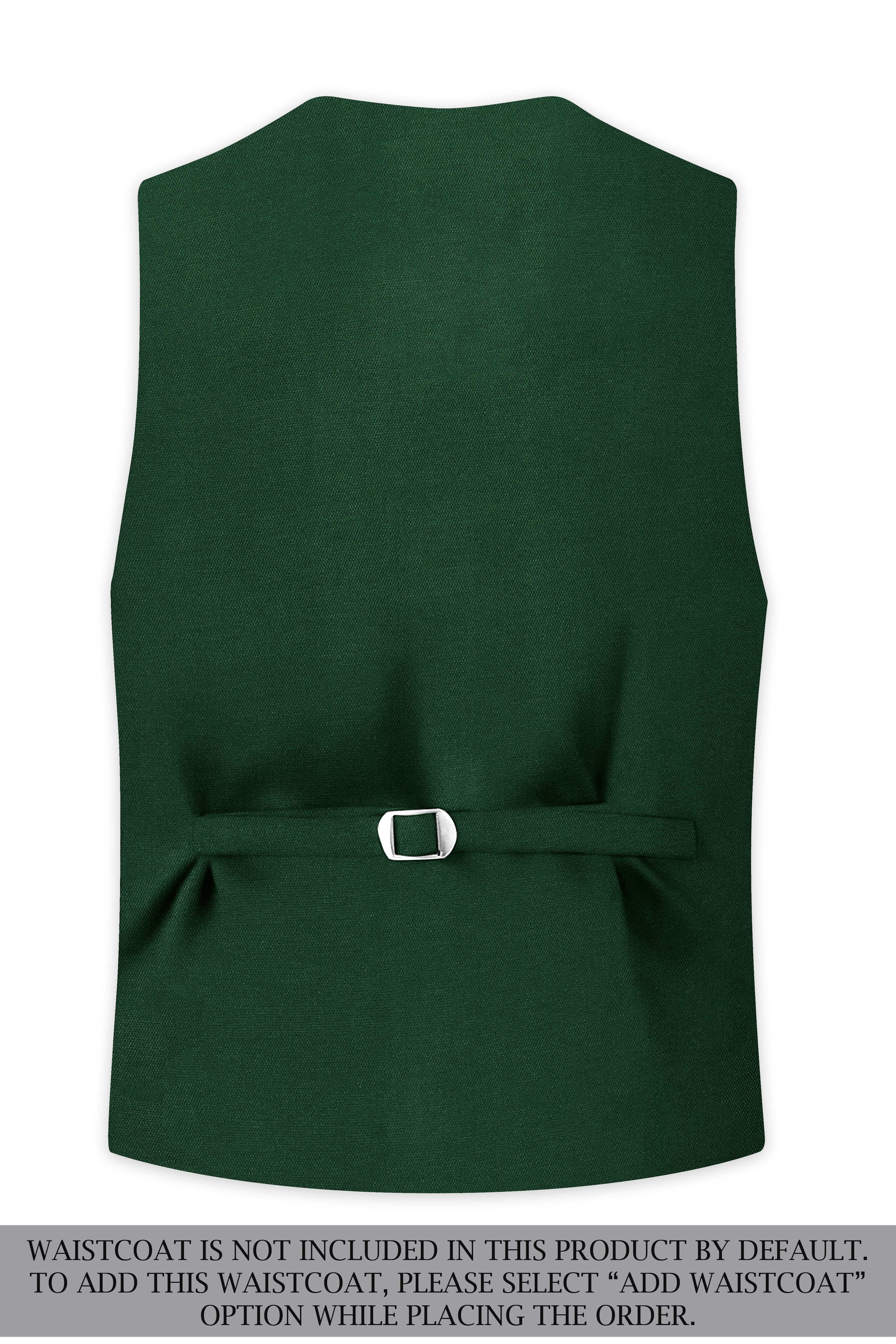 Basil Green Wool Rich Double-Breasted Suit