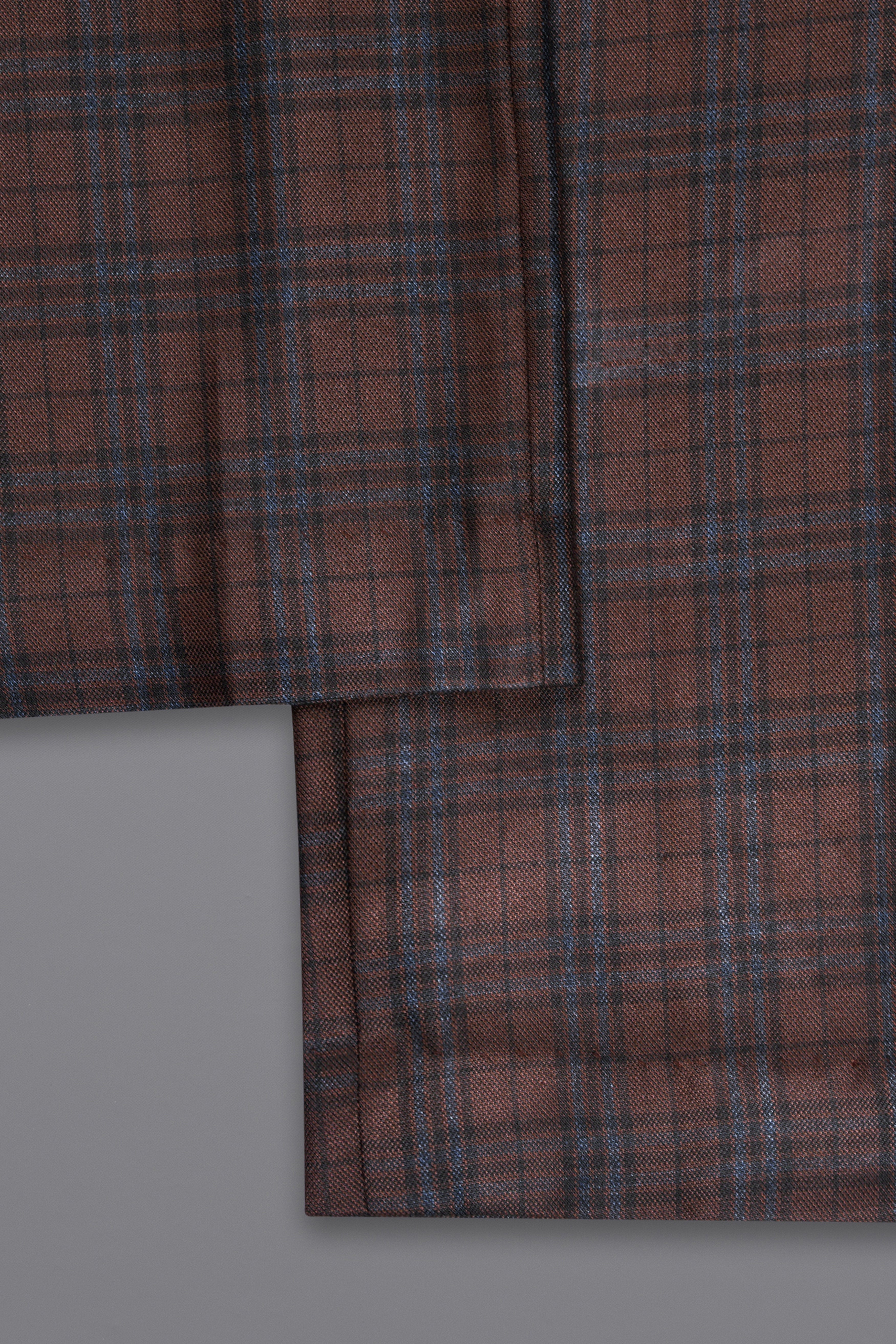Gingerbread Plaid Wool blend Suit