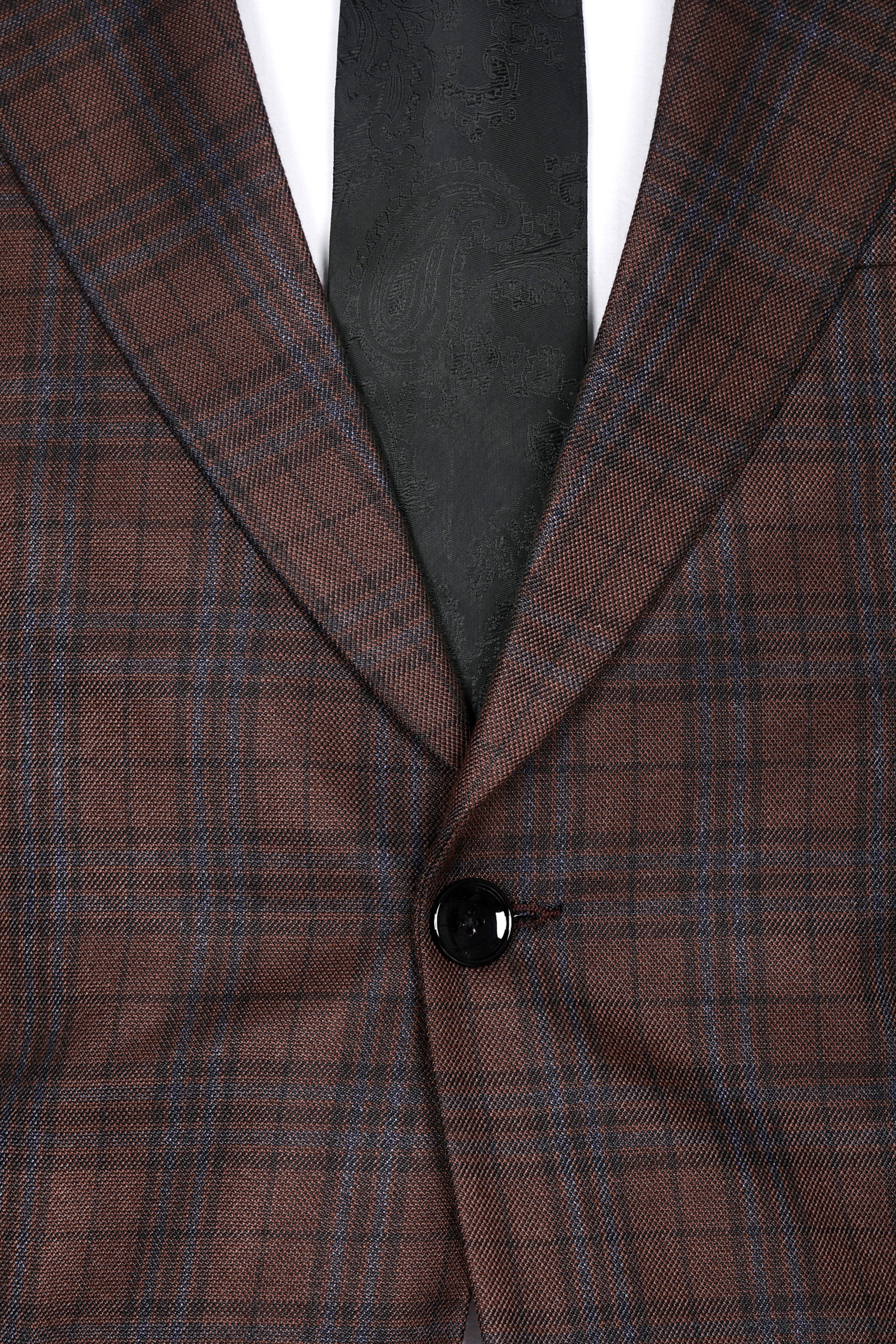 Gingerbread Plaid Wool blend Suit