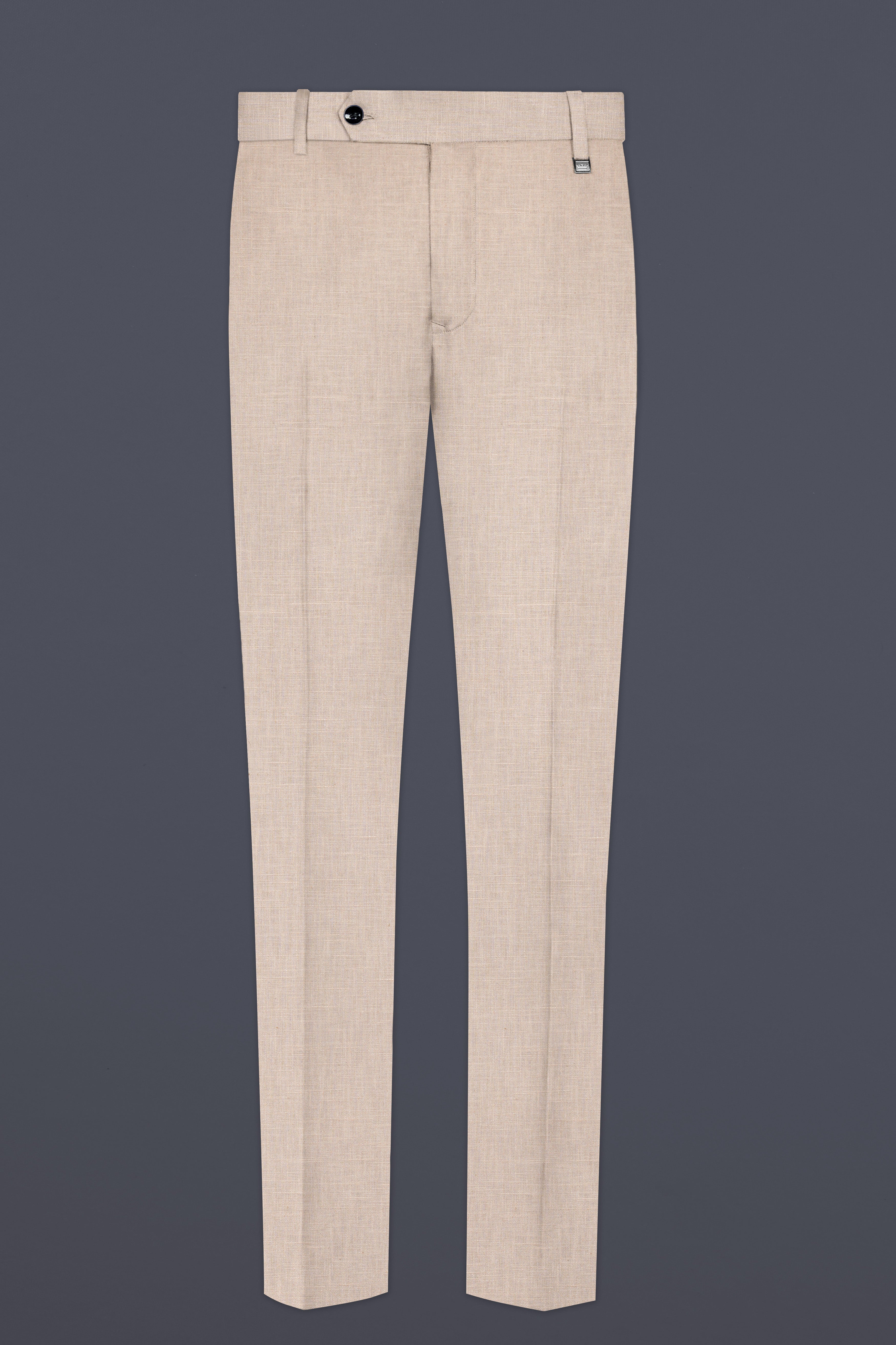 Cashmere Beige Premium Linen Double Breasted Sports Suit