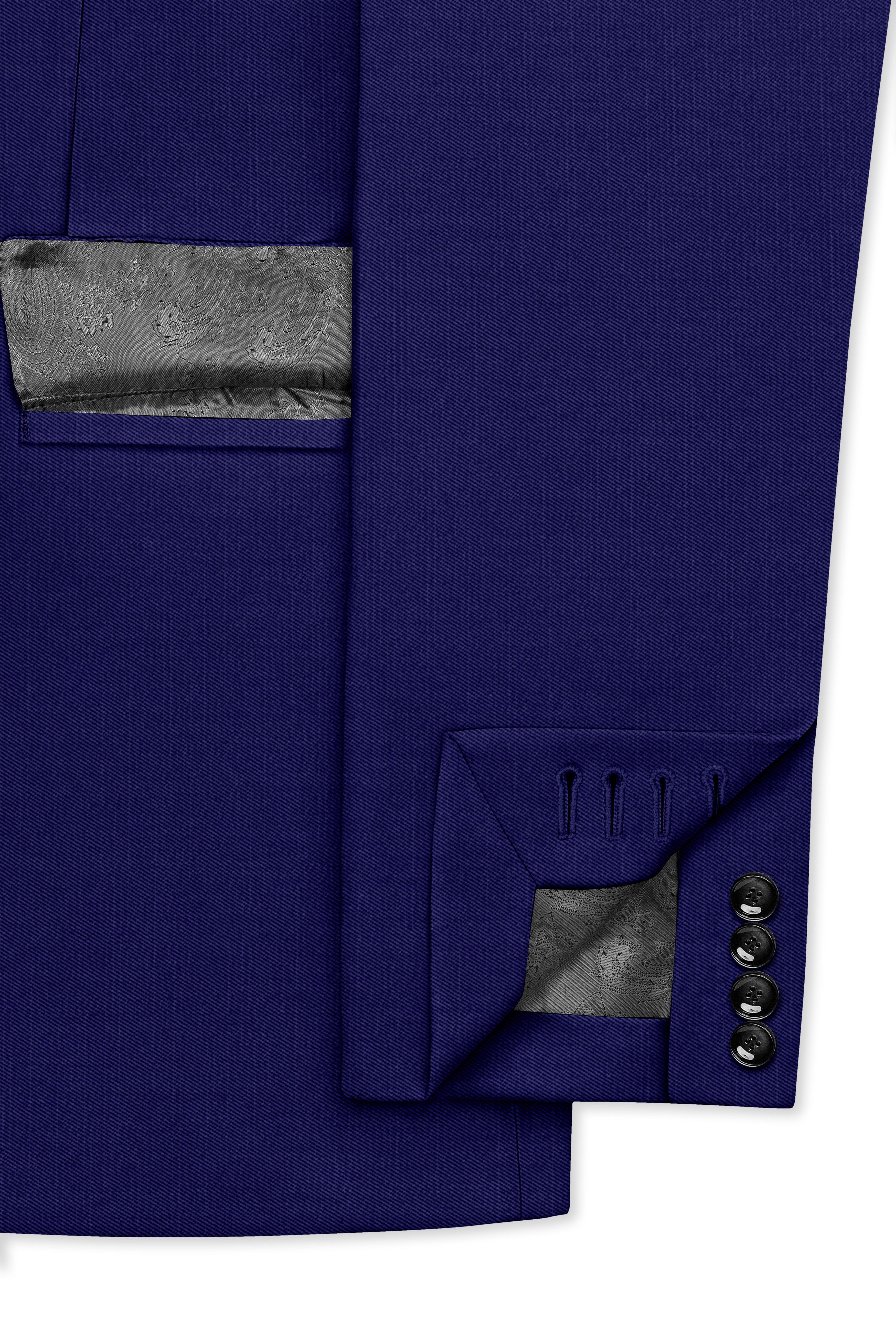 Admiral Blue Wool Rich Single Breasted Suit