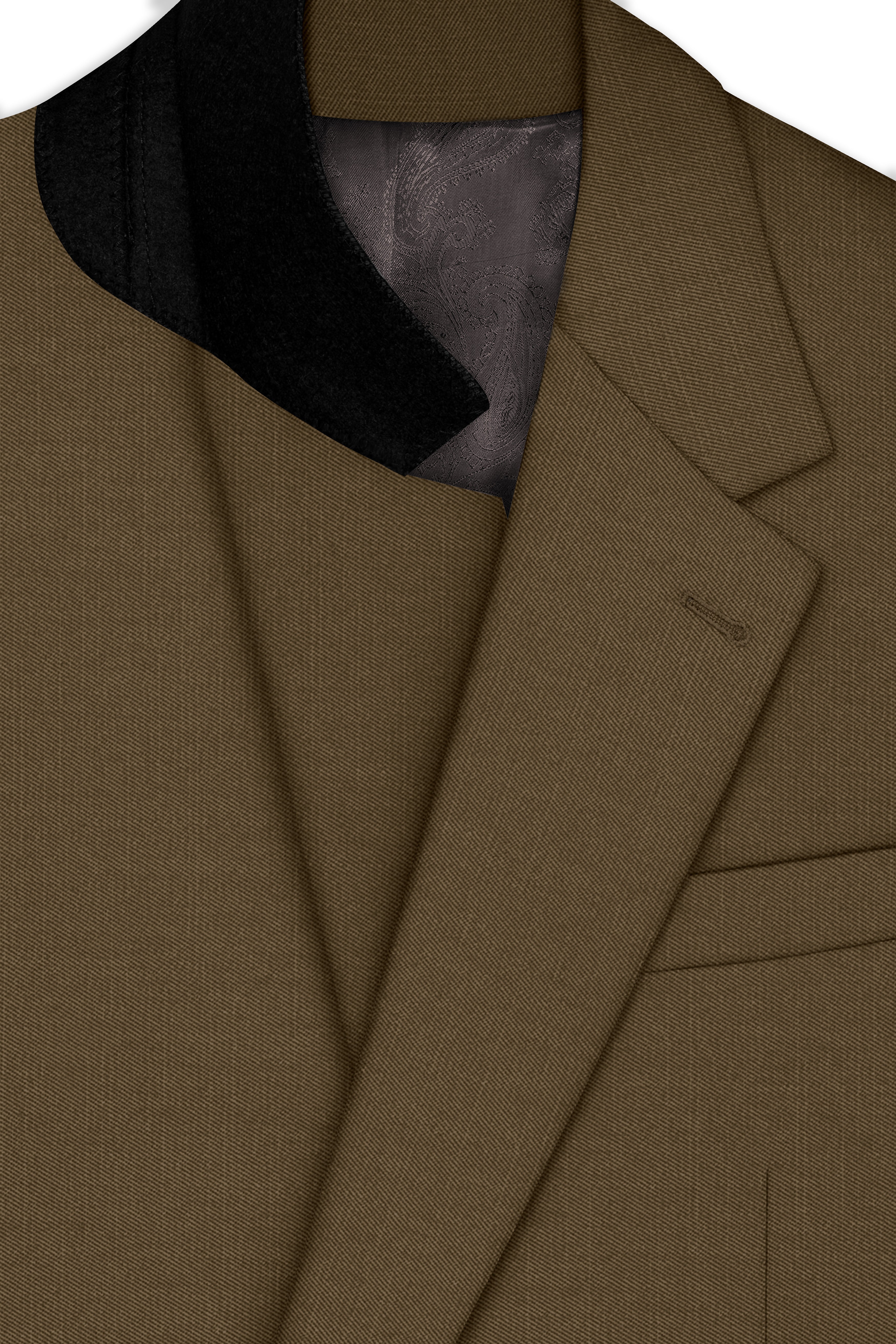 Tortilla Brown Wool Rich Single Breasted Suit