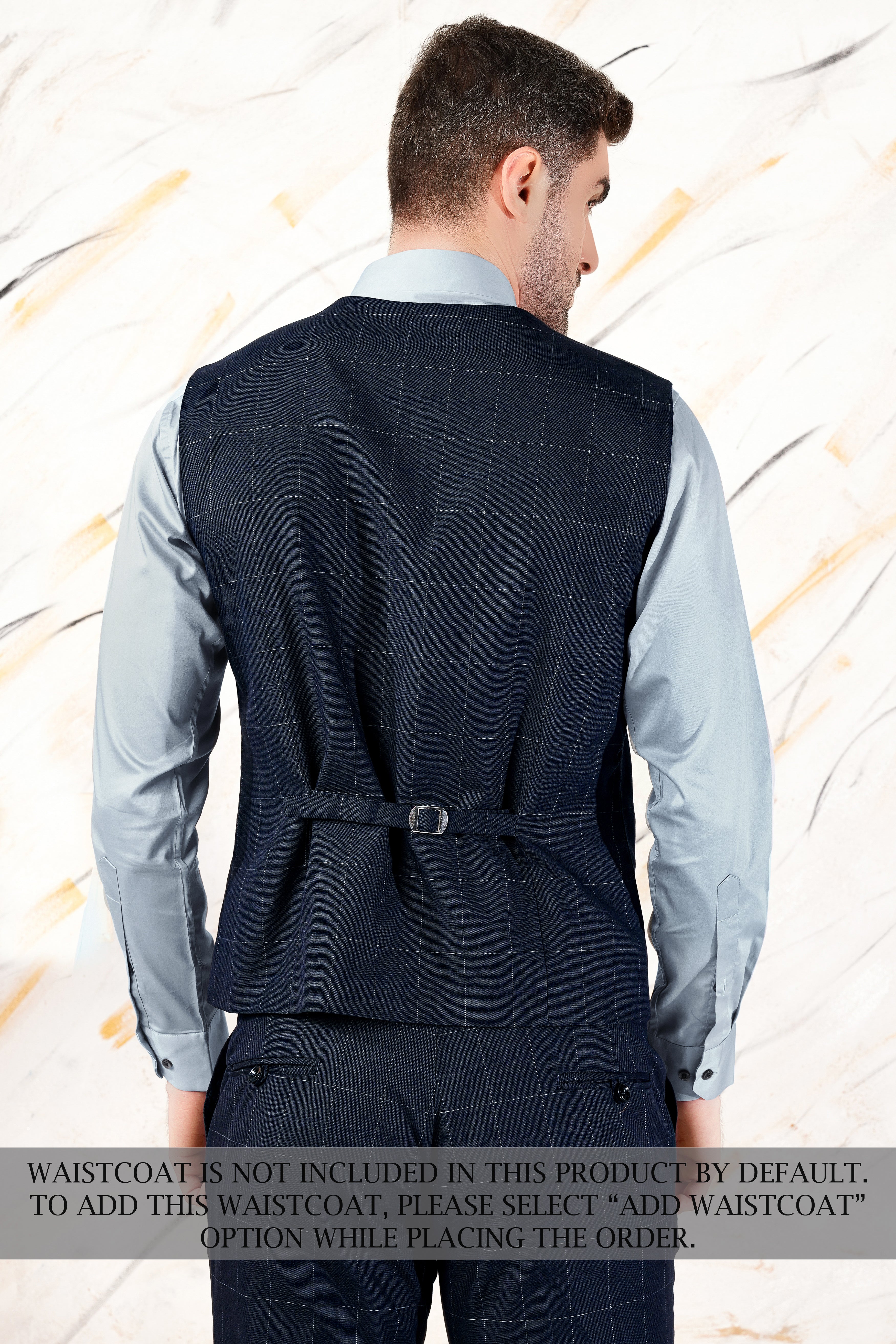 Ebony Blue Windowpane Premium Cotton Double Breasted Suit ST3074-DB-36, ST3074-DB-38, ST3074-DB-40, ST3074-DB-42, ST3074-DB-44, ST3074-DB-46, ST3074-DB-48, ST3074-DB-50, ST3074-DB-52, ST3074-DB-54, ST3074-DB-56, ST3074-DB-58, ST3074-DB-60