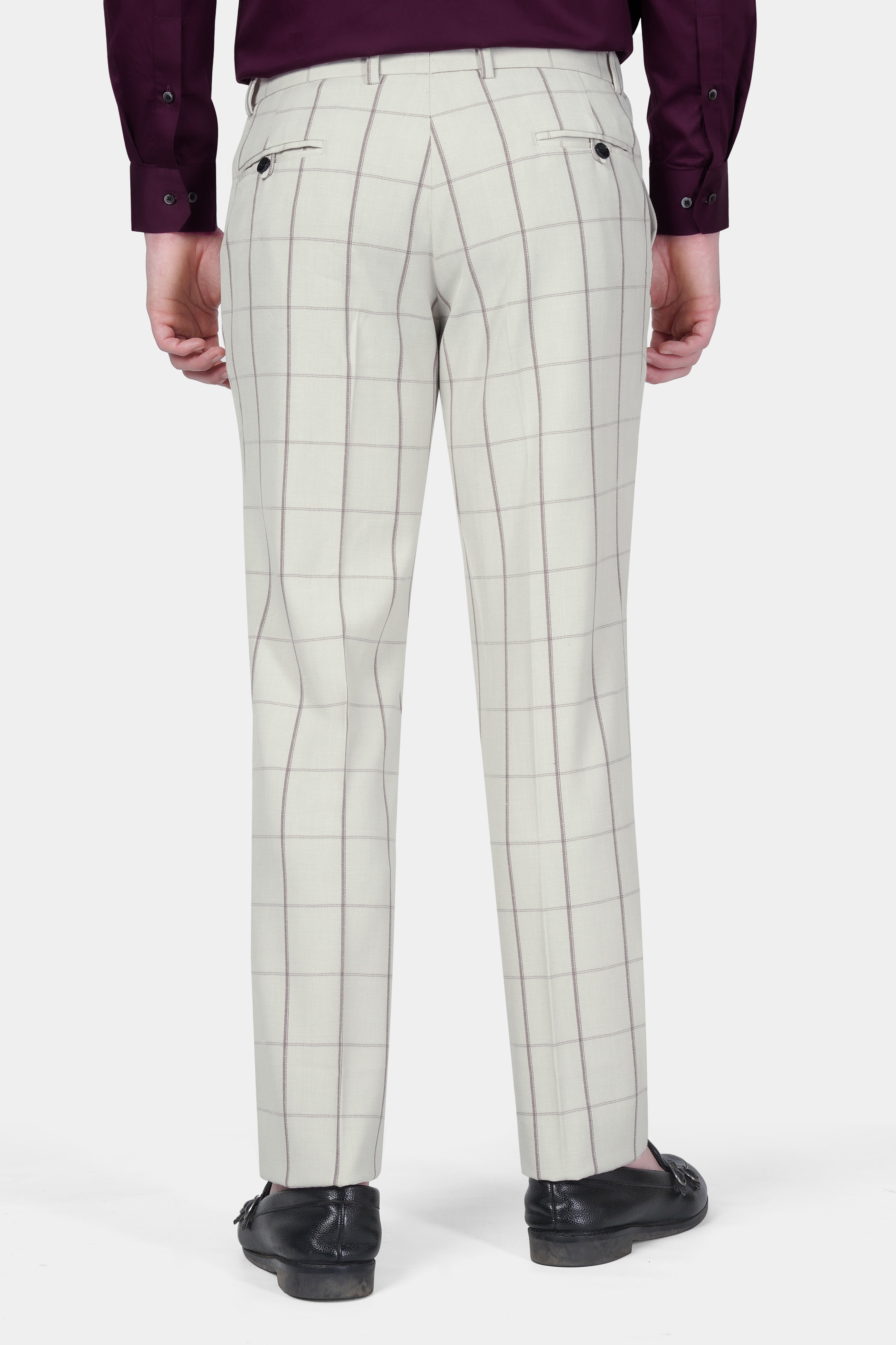 Iron Cream Windowpane Wool Rich Double Breasted Suit ST3116-DB-36, ST3116-DB-38, ST3116-DB-40, ST3116-DB-42, ST3116-DB-44, ST3116-DB-46, ST3116-DB-48, ST3116-DB-50, ST3116-DB-52, ST3116-DB-54, ST3116-DB-56, ST3116-DB-58, ST3116-DB-60