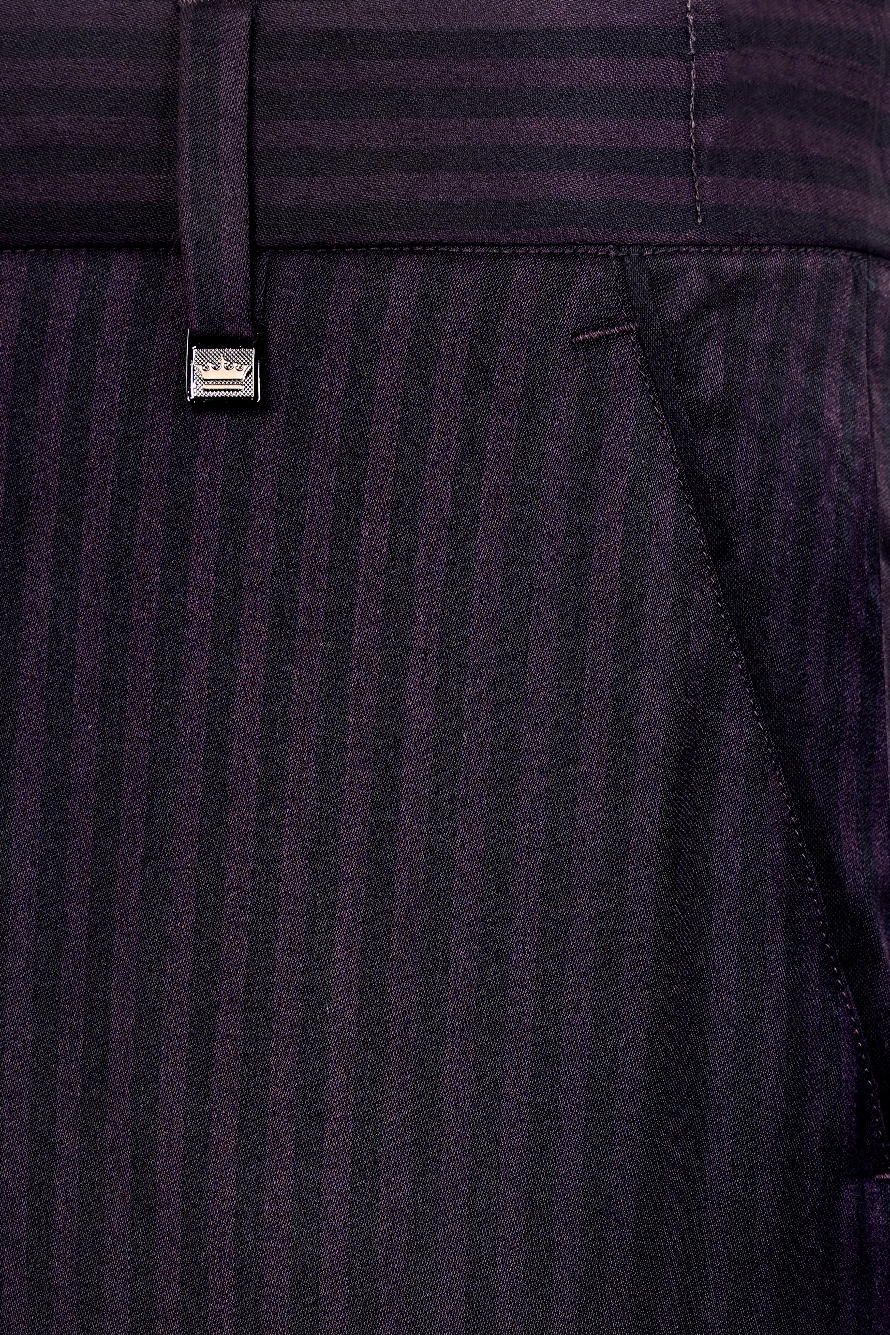 Imperial Purple and Black Striped Wool Rich Suit ST3119-SB-36, ST3119-SB-38, ST3119-SB-40, ST3119-SB-42, ST3119-SB-44, ST3119-SB-46, ST3119-SB-48, ST3119-SB-50, ST3119-SB-52, ST3119-SB-54, ST3119-SB-56, ST3119-SB-58, ST3119-SB-60