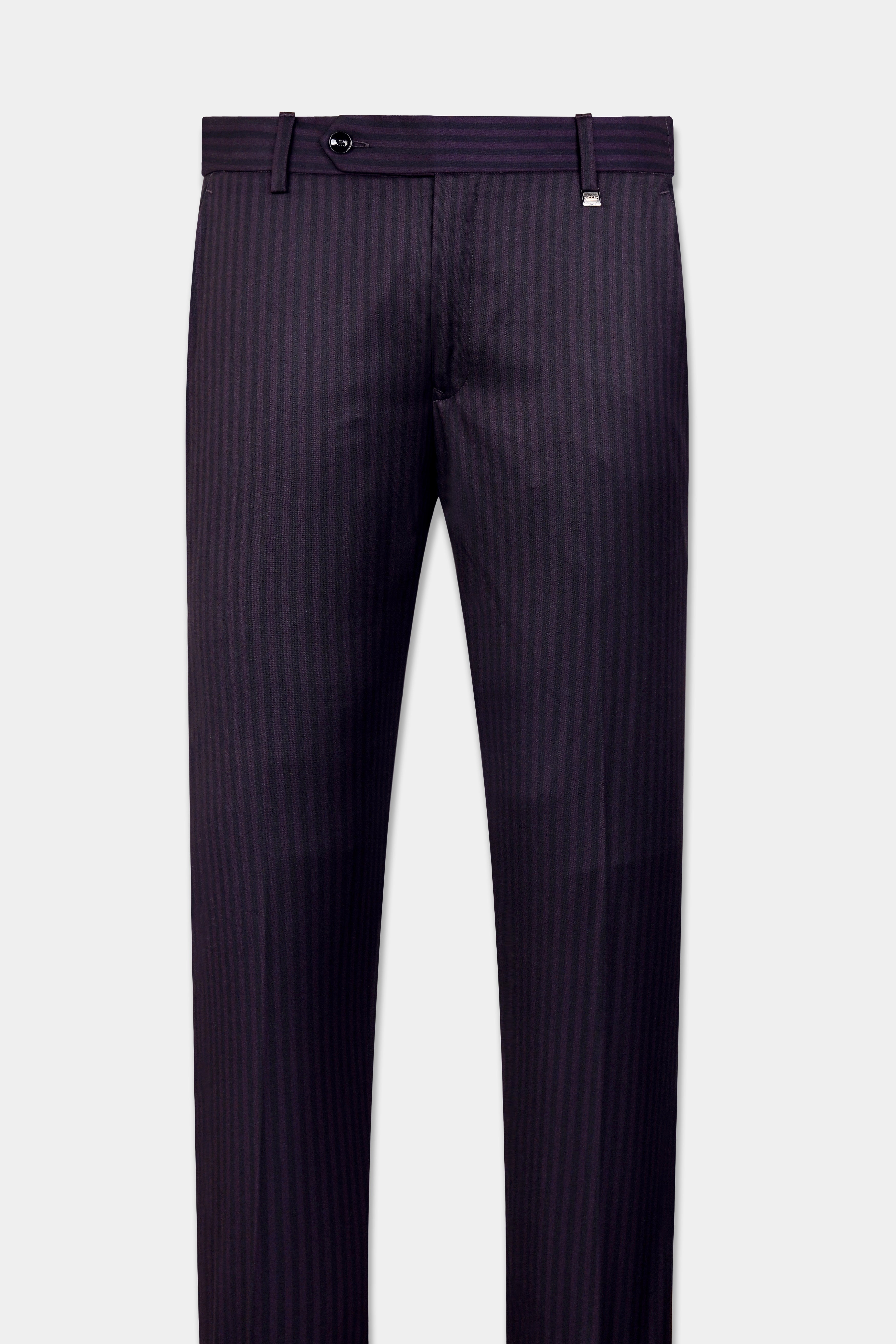 Imperial Purple and Black Striped Wool Rich Suit ST3119-SB-36, ST3119-SB-38, ST3119-SB-40, ST3119-SB-42, ST3119-SB-44, ST3119-SB-46, ST3119-SB-48, ST3119-SB-50, ST3119-SB-52, ST3119-SB-54, ST3119-SB-56, ST3119-SB-58, ST3119-SB-60