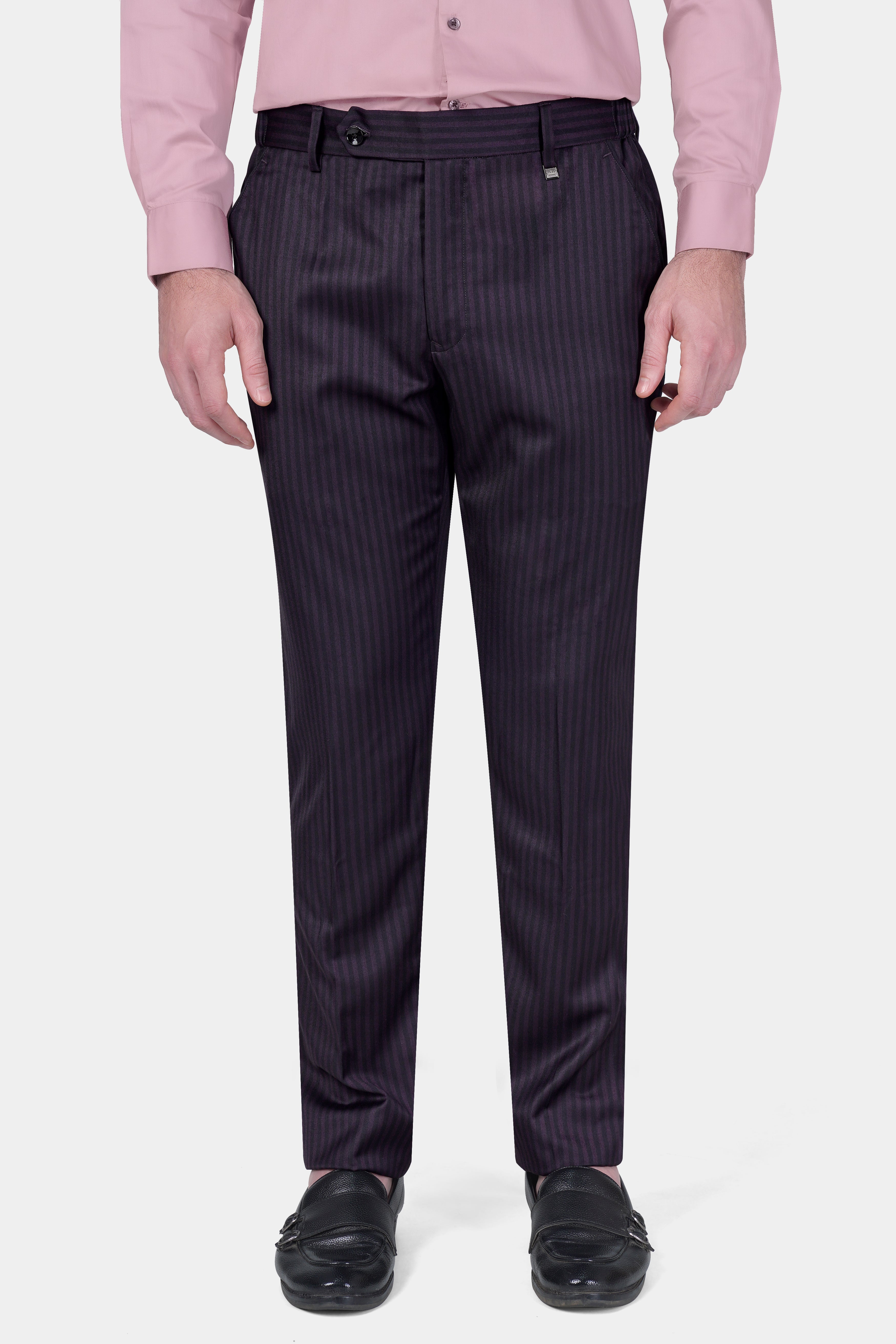 Imperial Purple and Black Striped Wool Rich Suit ST3119-SB-36, ST3119-SB-38, ST3119-SB-40, ST3119-SB-42, ST3119-SB-44, ST3119-SB-46, ST3119-SB-48, ST3119-SB-50, ST3119-SB-52, ST3119-SB-54, ST3119-SB-56, ST3119-SB-58, ST3119-SB-60