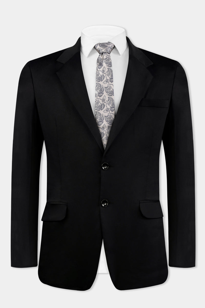 MARDI GRAS BLACK WOOL RICH SPORTS SUIT