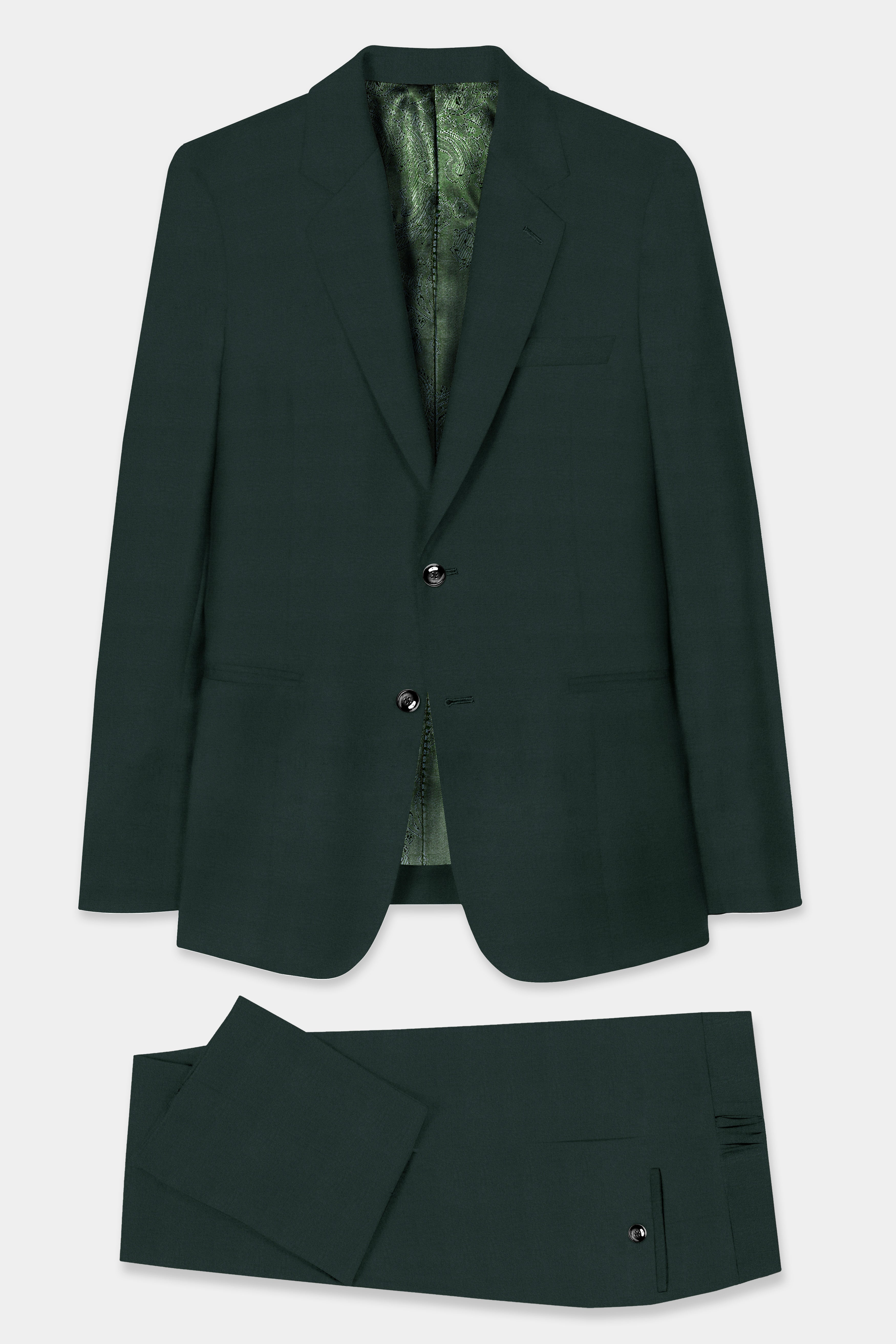 Celtic Green Wool Rich Suit