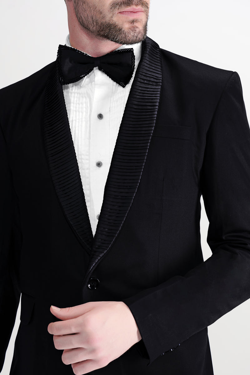 Jade Black Designer Dinner Tuxedo Suit