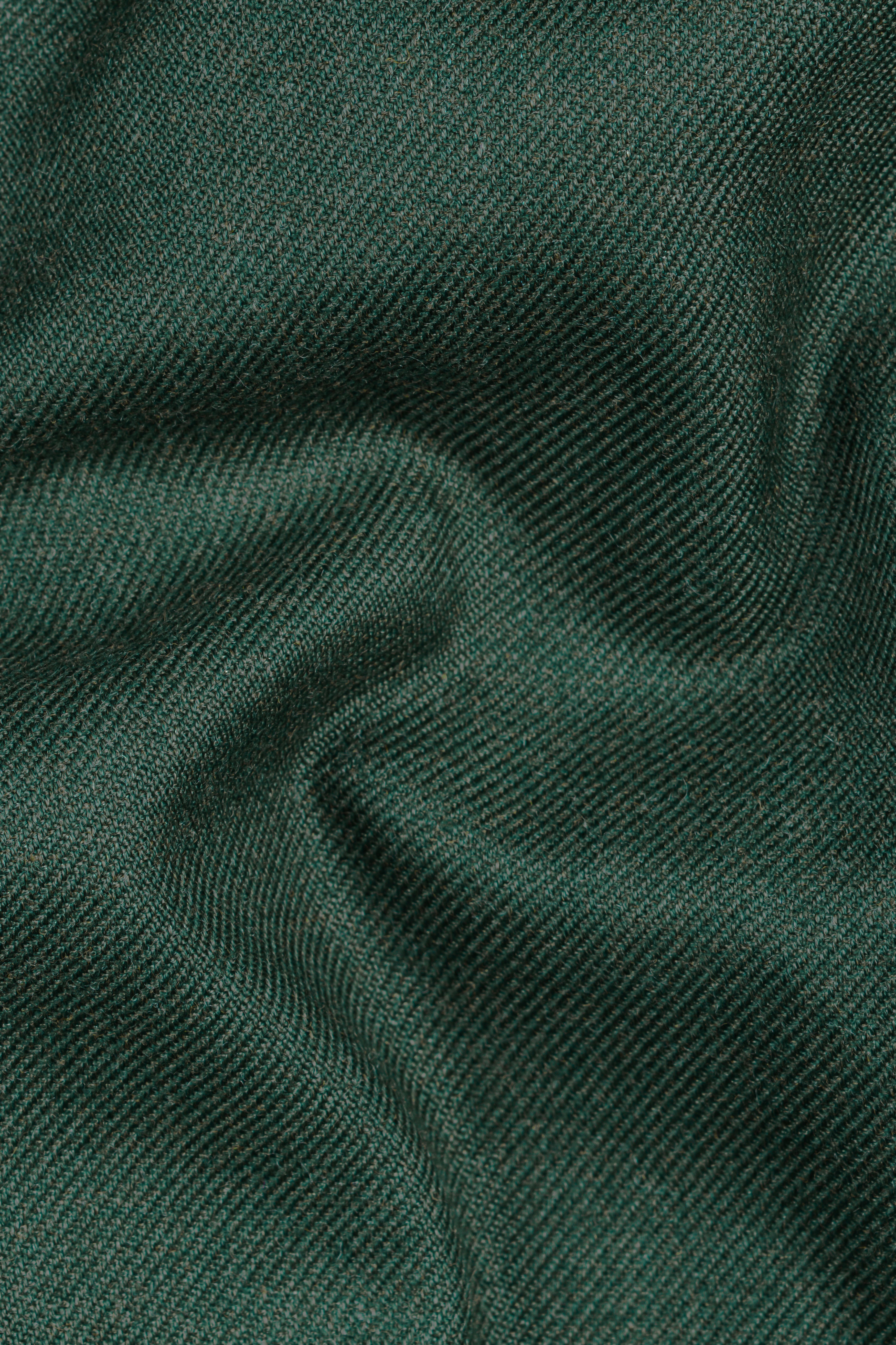 Plantation Green Tweed Bandhgala Suit