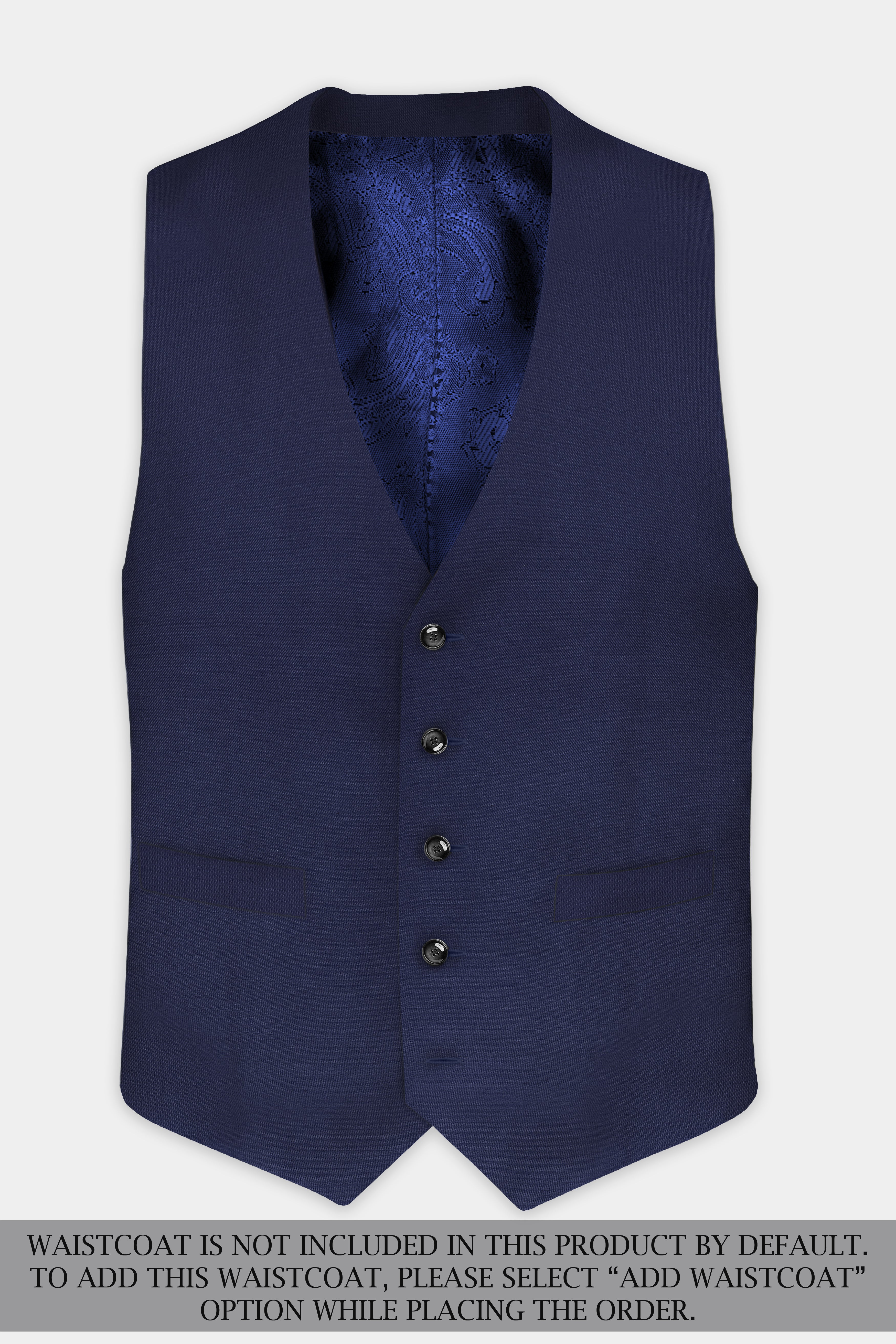 Tealish Blue Plain Solid Wool Blend Double Breasted Suit