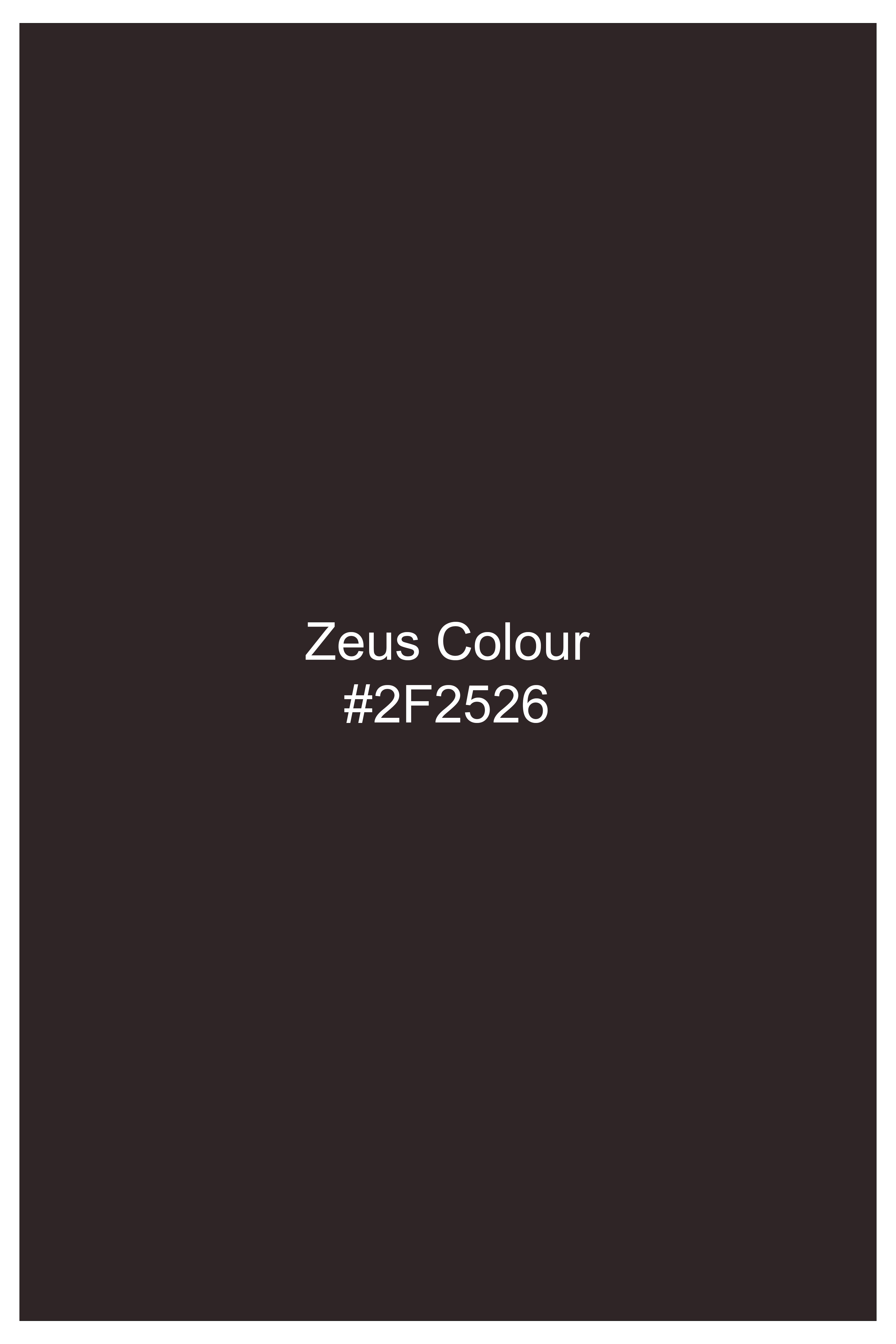Zeus Brown Dobby Textured Wool Blend Suit