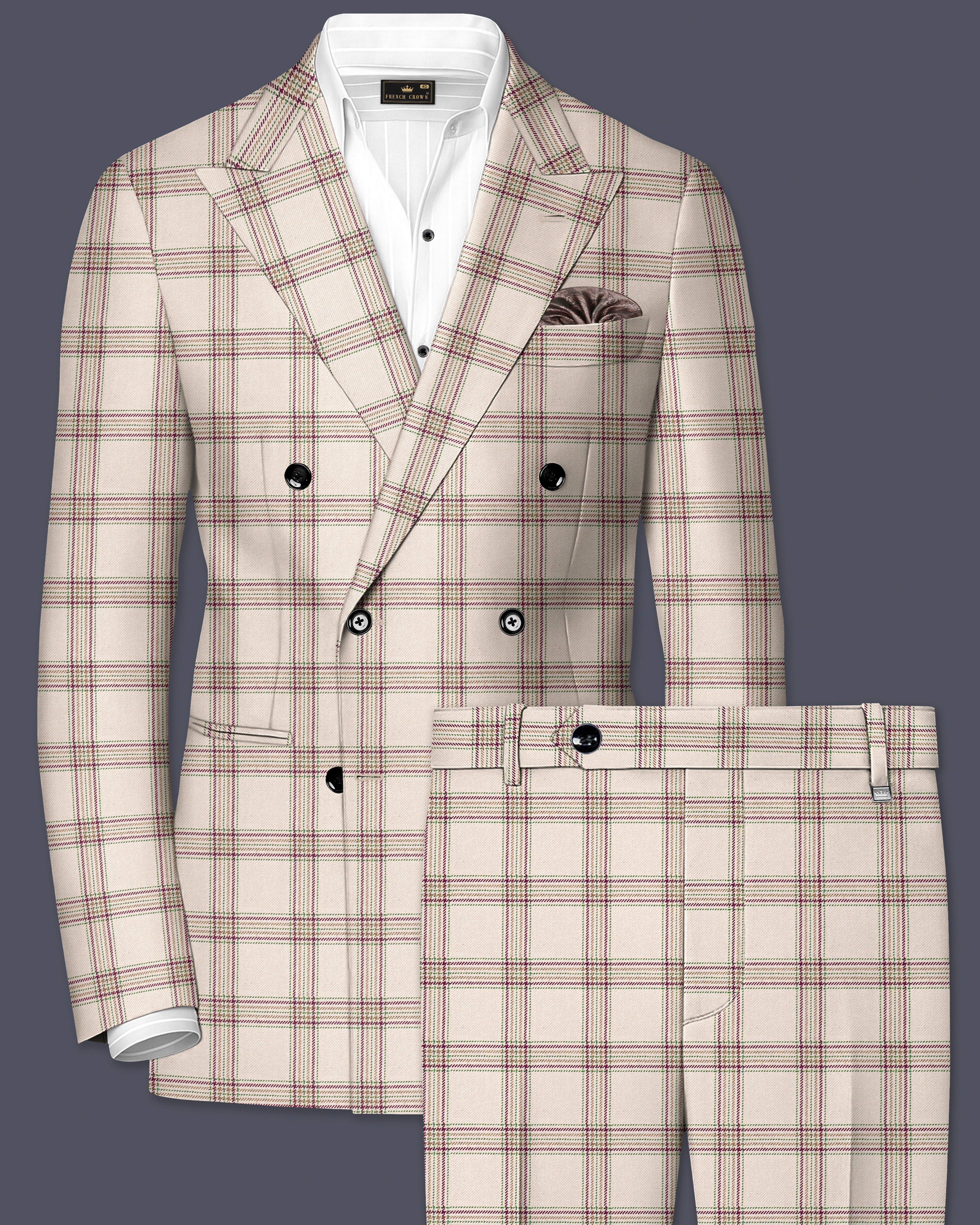スーツ BEAMS F HOUND'S TOOTH WINDOWPANE SUIT ST3851-DB_1_2cd805d6-fdd0-44e3