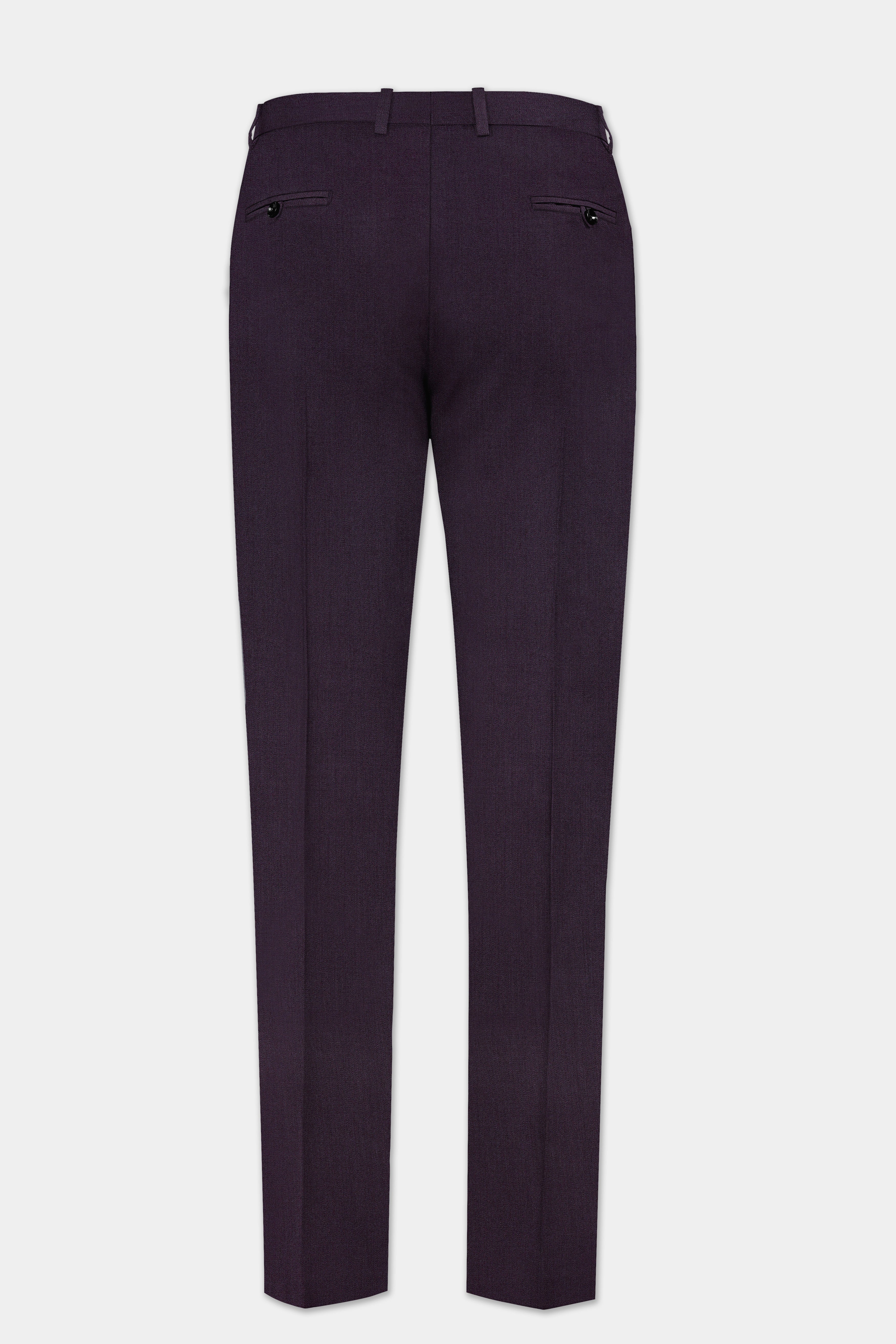 Gondola Purple Wool Blend Single Breasted Suit