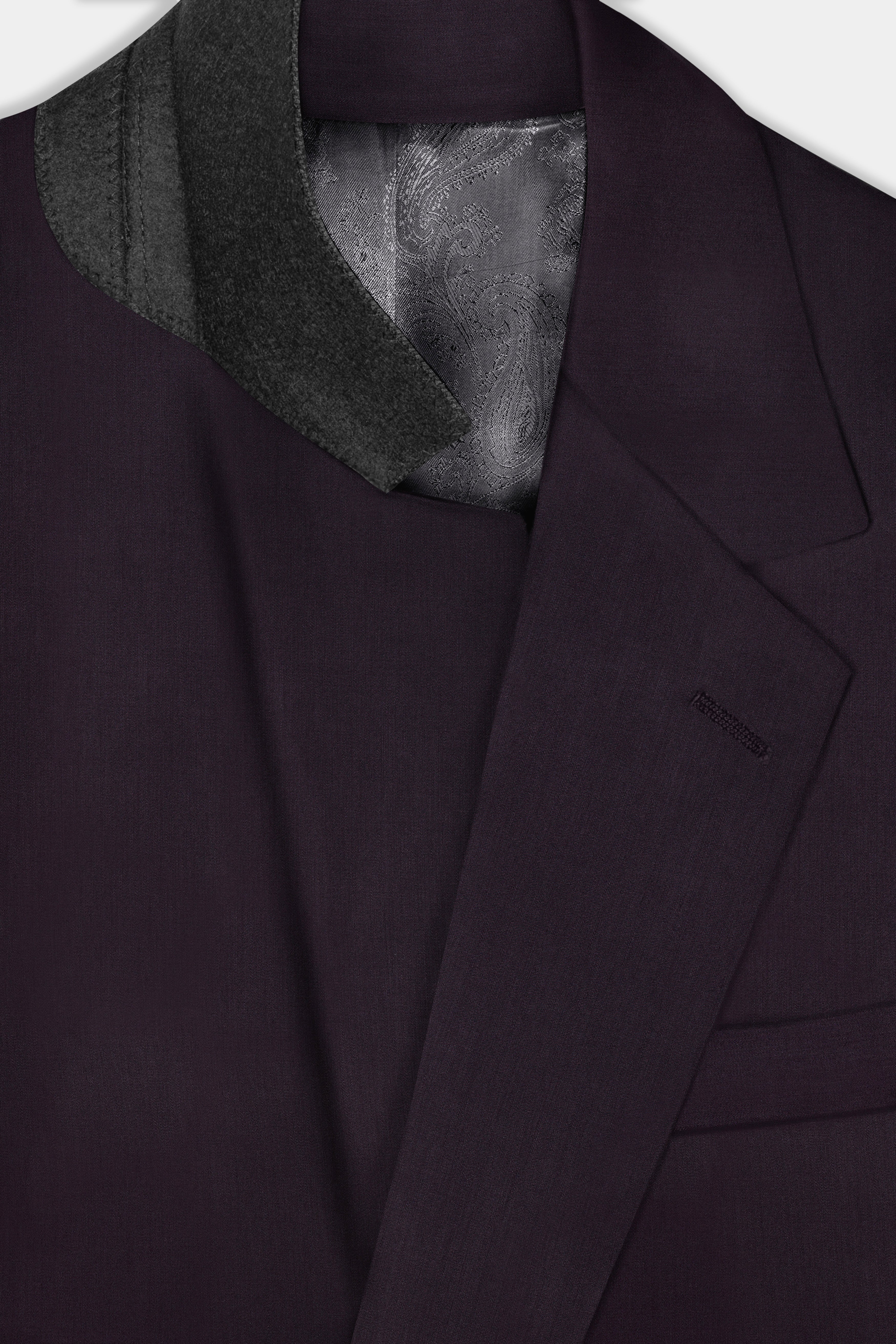 Gondola Purple Wool Blend Single Breasted Suit