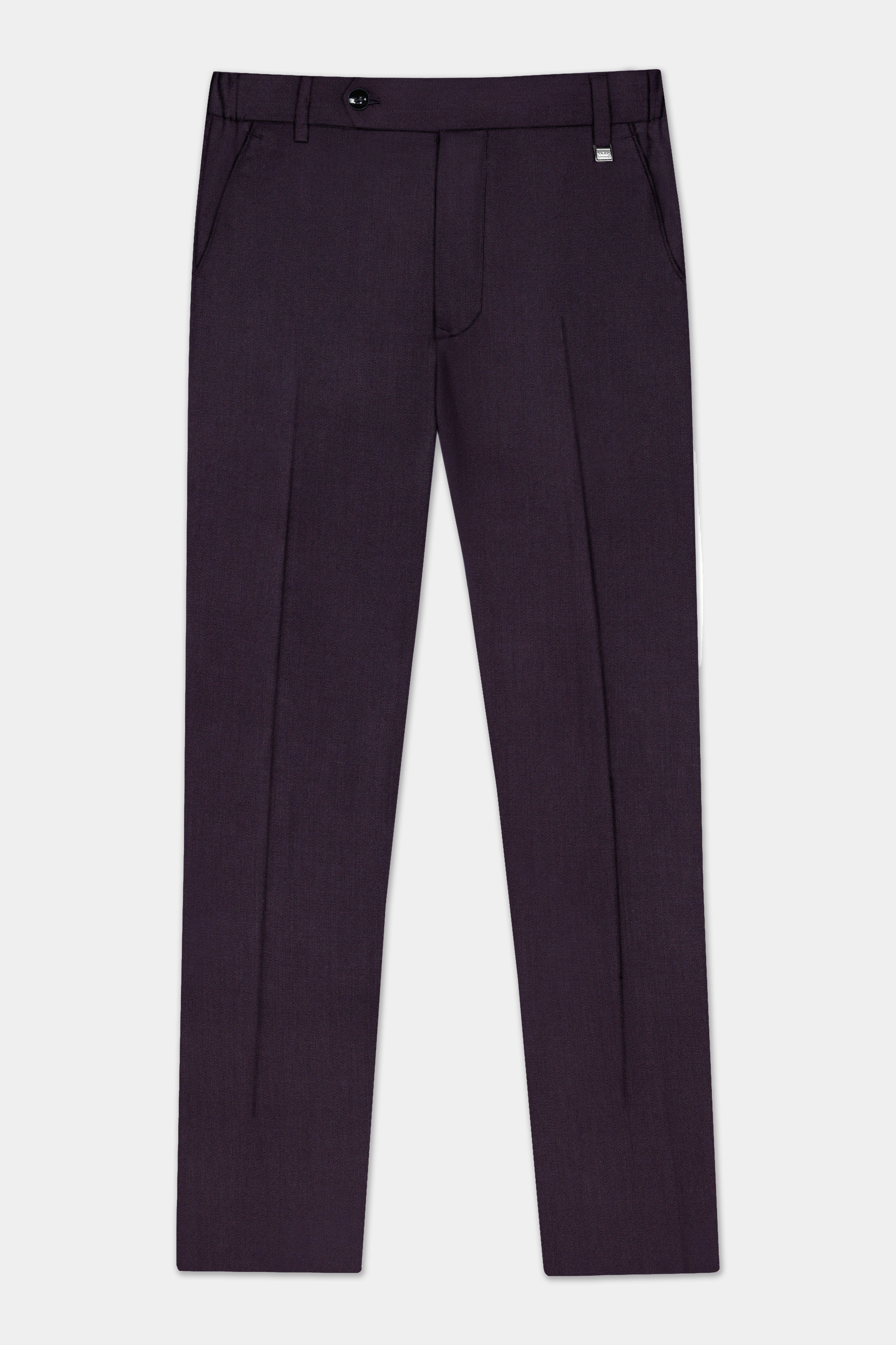 Gondola Purple Wool Blend Peak Collar Tuxedo Suit