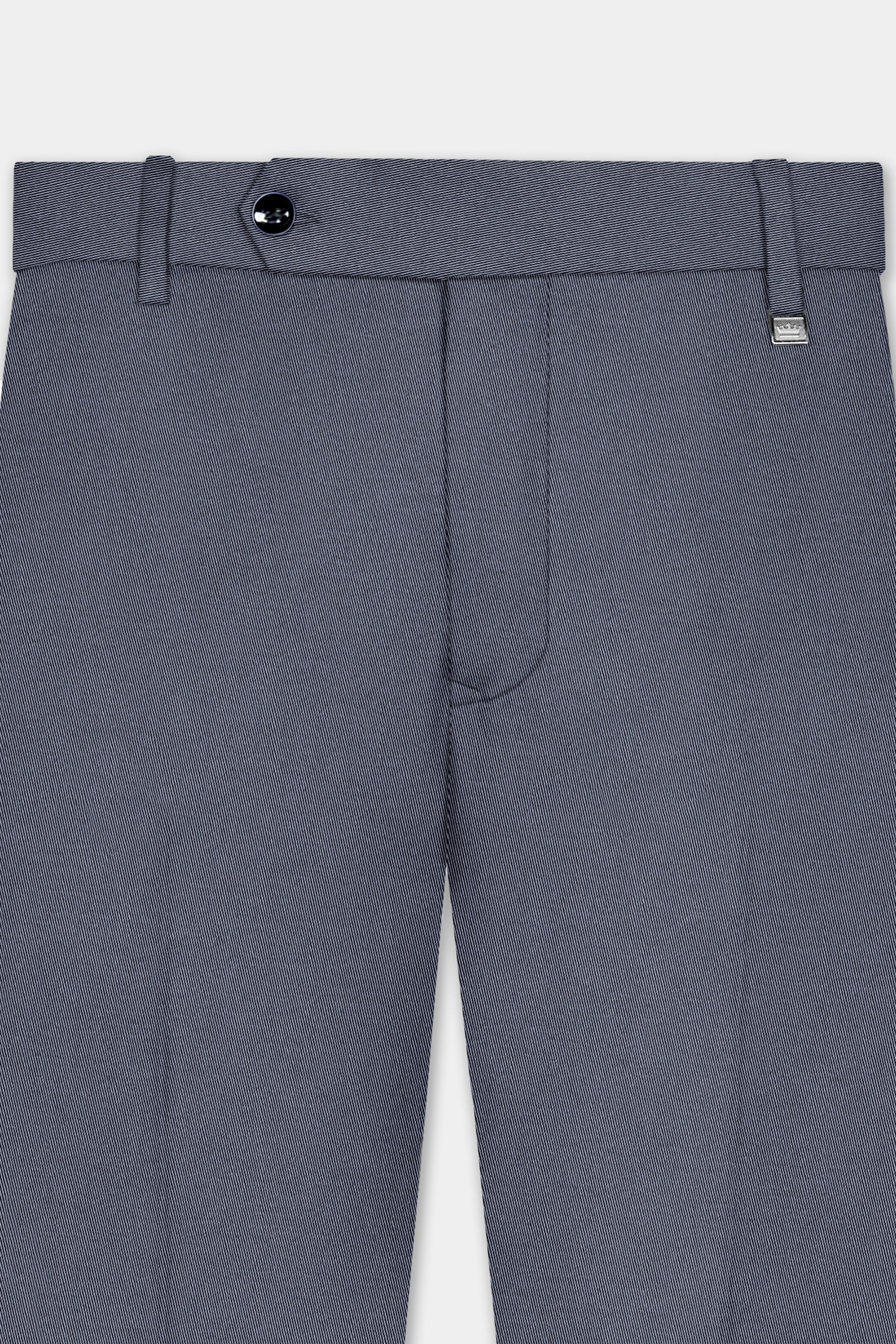 Iridium Gray Textured Cotton Single Breasted Suit