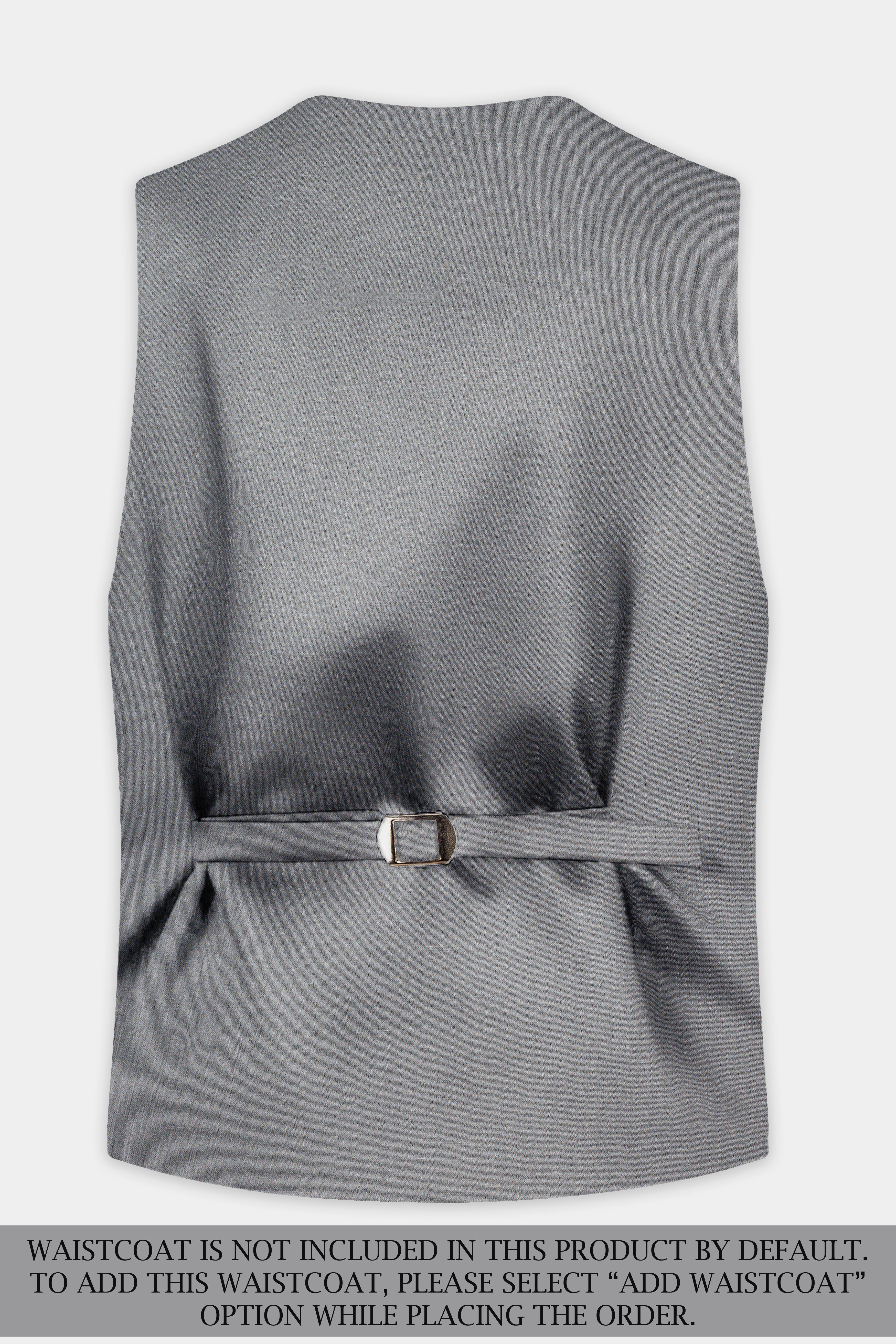 Venus Gray Solid Cotton Belt Closure Designer Suit