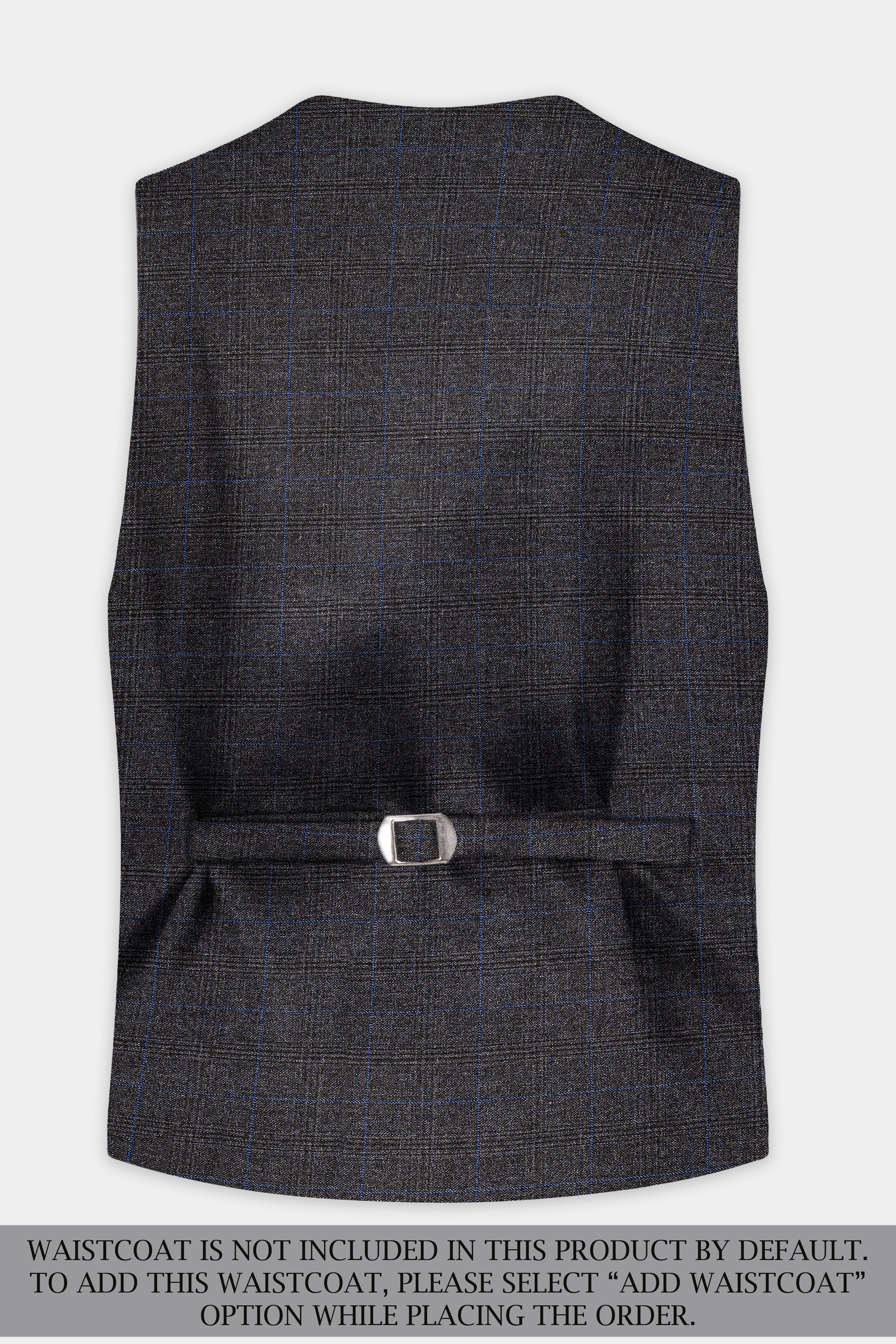 Thunder Gray Plaid Wool Rich Single Breasted Suit