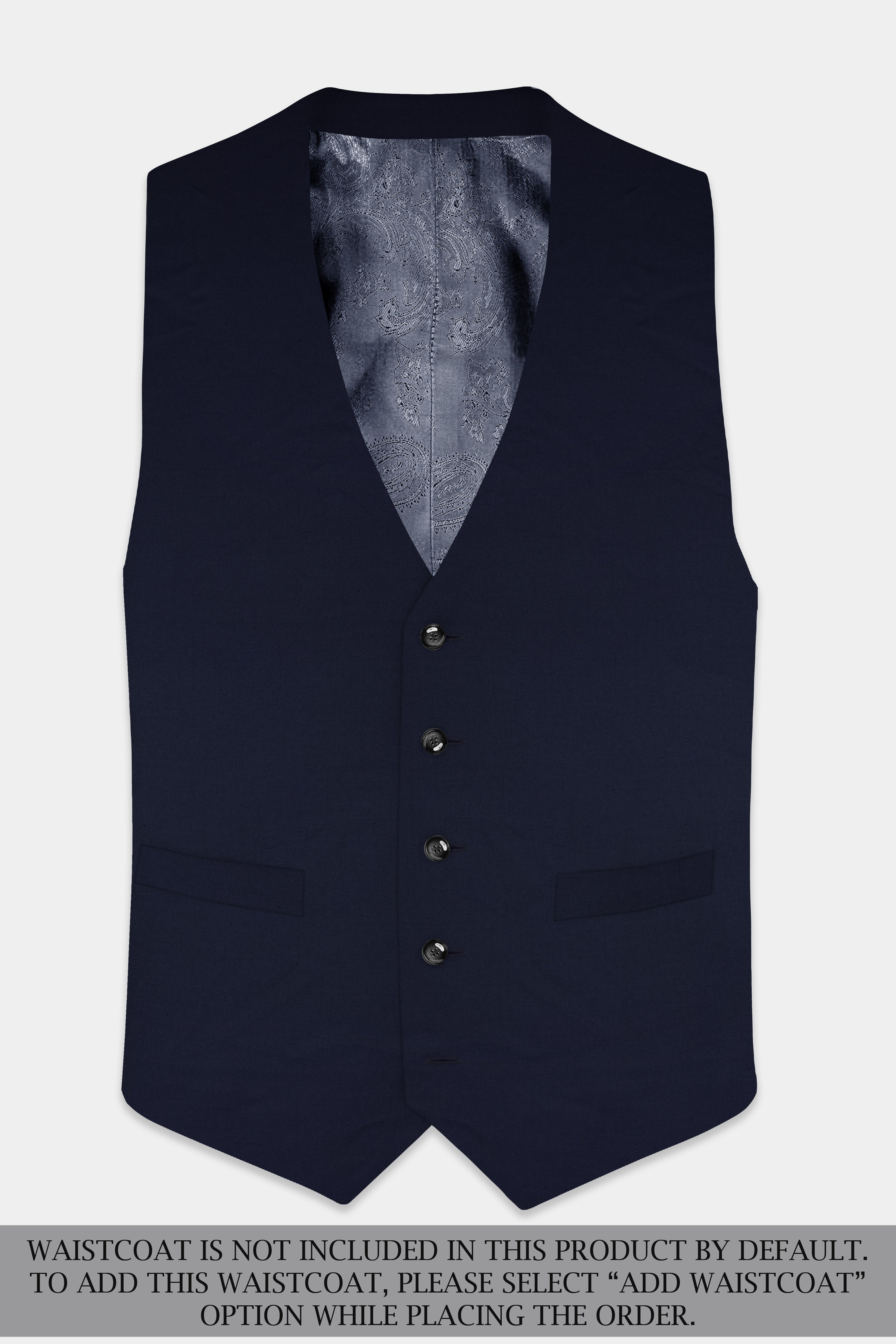 Pumice Blue Solid Wool Rich Single Breasted Slim Lapel Suit