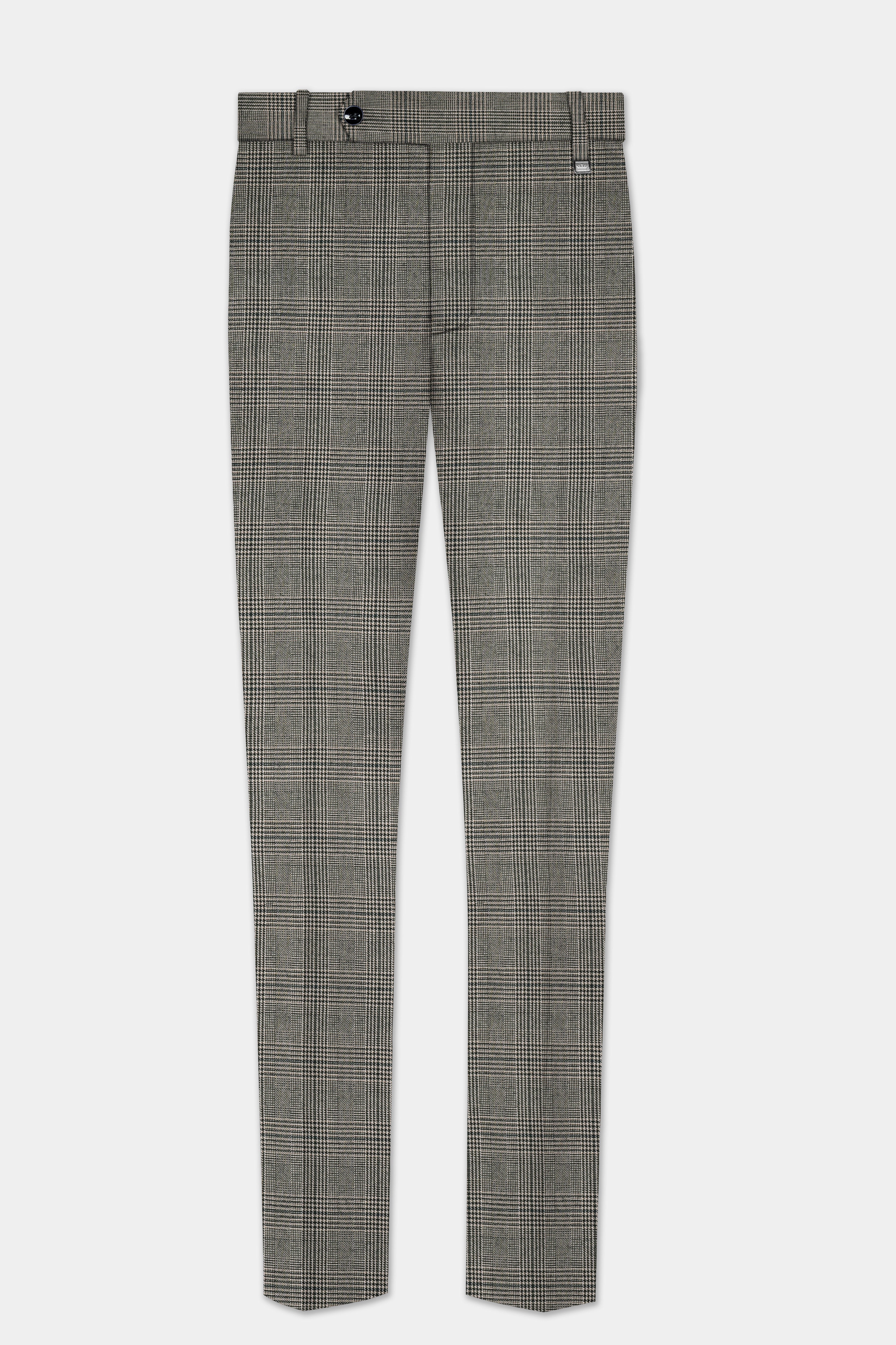 Spicy Brown Plaid Tweed Double Breasted Suit