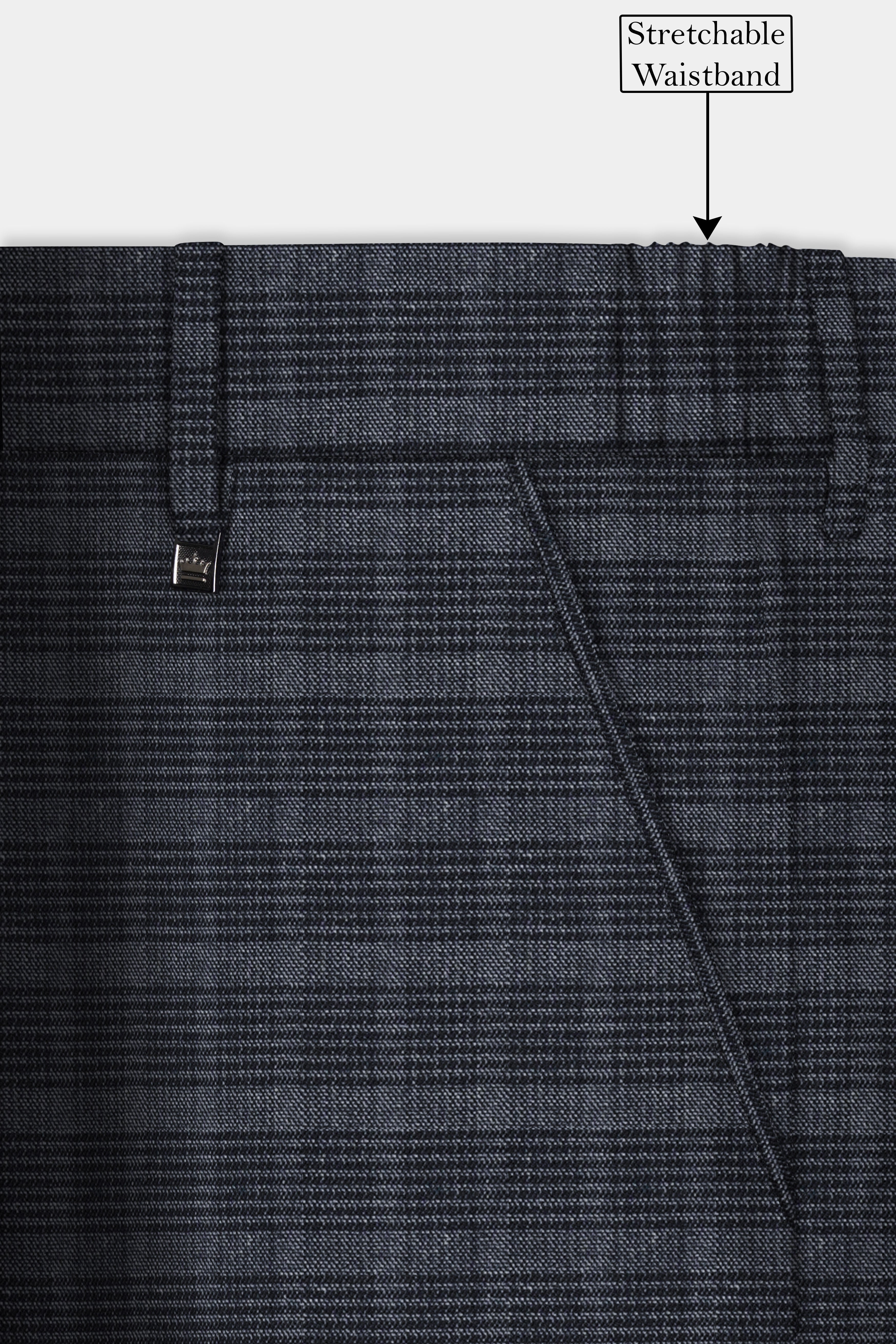 GrayLuxe-Charade Plaid Wool Rich Single Breasted Suit