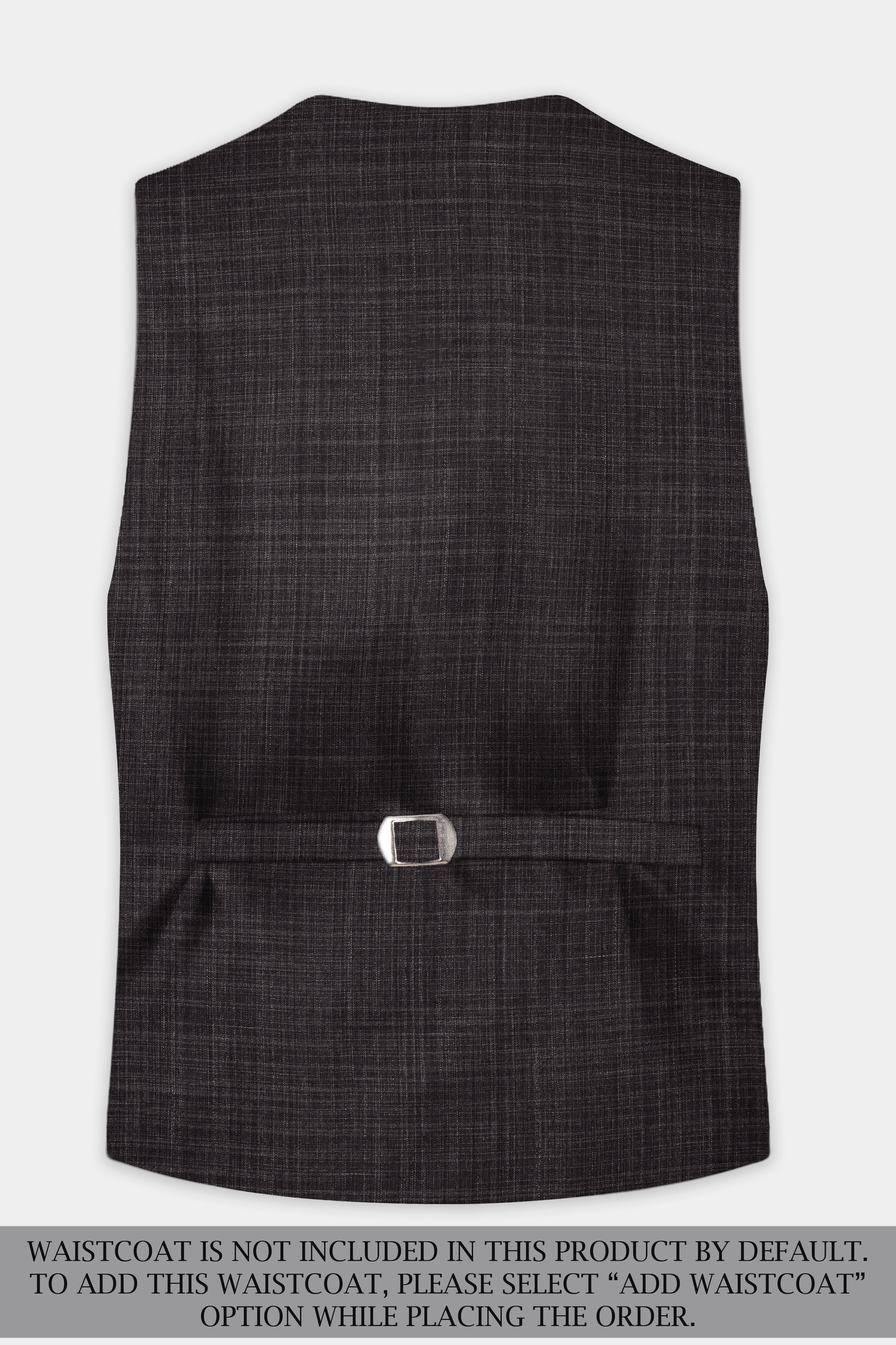 CaféNoir-Piano Brown Textured Wool Rich Double Breasted Suit